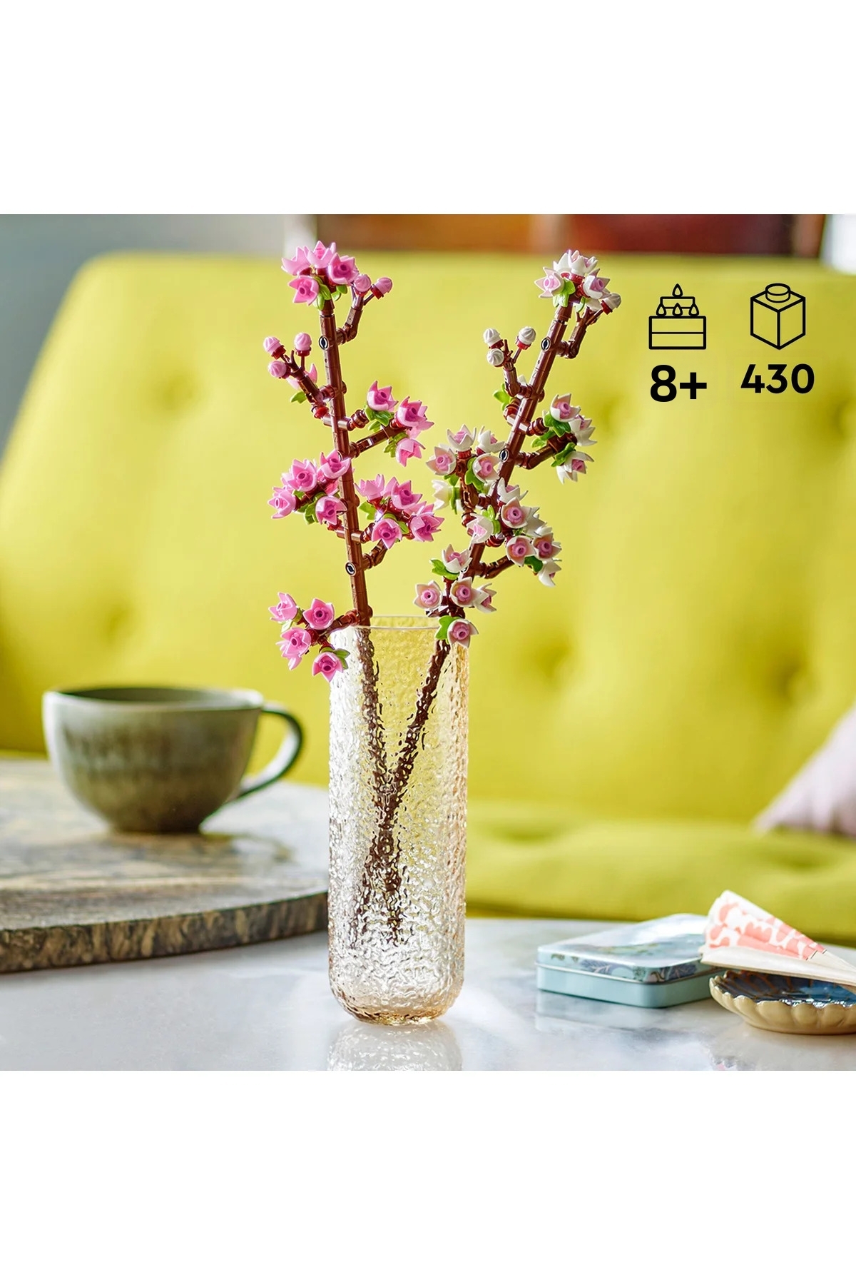 ® بوتانیکالز گل‌های گیلاس، گل‌های مصنوعی، مجموعه ساختنی ۴۰۷۲۵ برای کودکان ۸ سال به بالا (۴۳۸ قطعه)