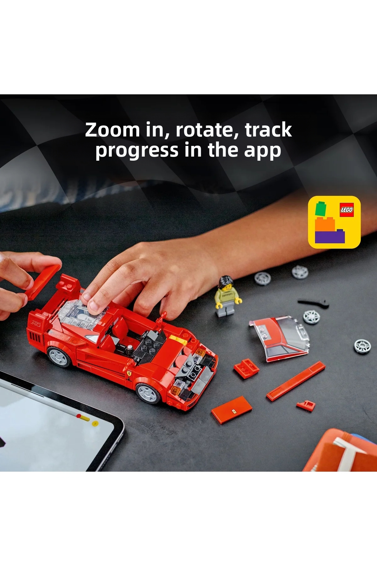 مجموعه ساختنی اسپیید چمپیونز فراری F40 سوپرکار ۷۶۹۳۴ برای کودکان ۹ سال به بالا (۳۱۸ قطعه)