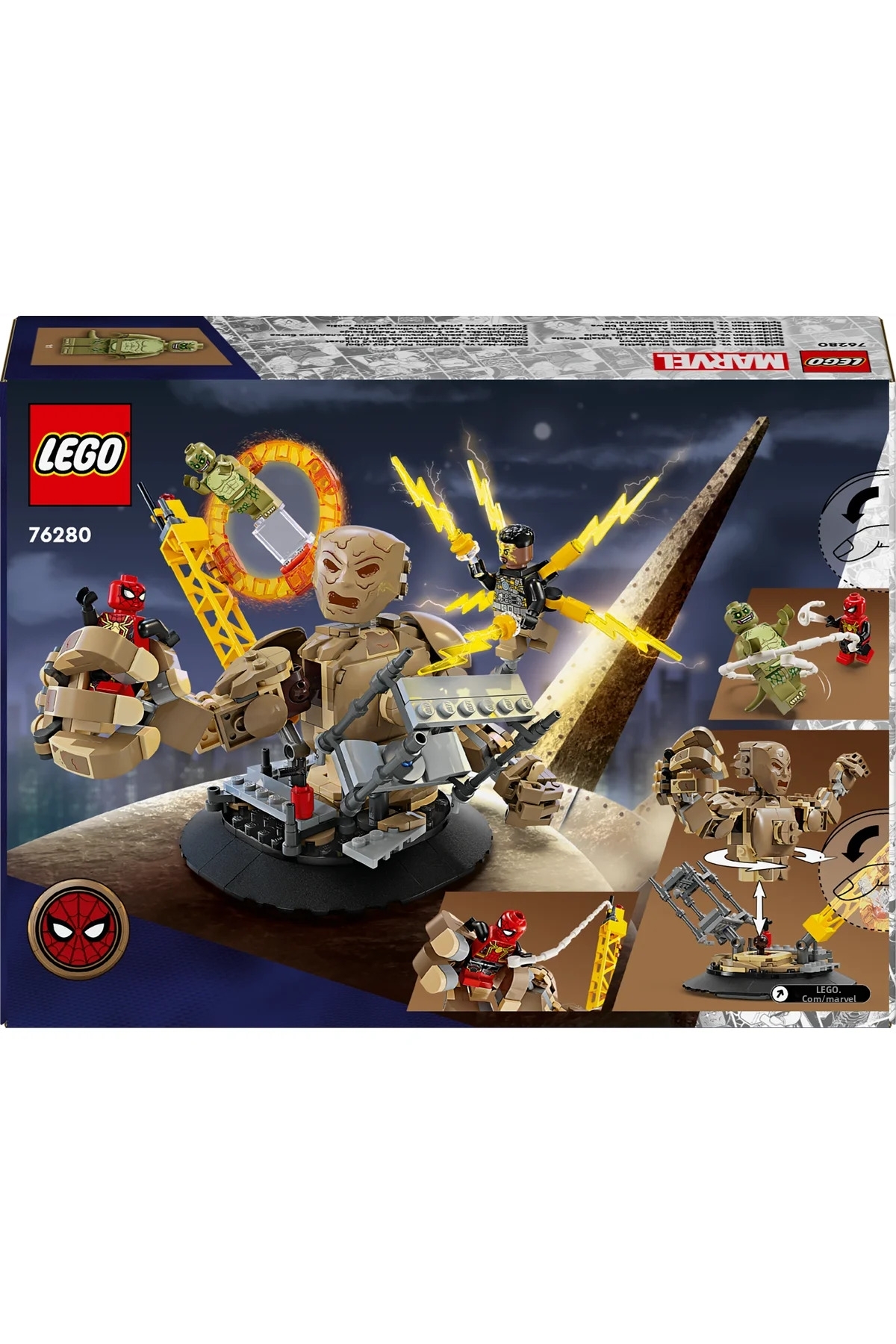 ® مارول مرد عنکبوتی در برابر سندمن: نبرد نهایی 76280- مجموعه ساختنی اسباببازی برای کودکان ۱۰+ (۳۴۷ قطعه)