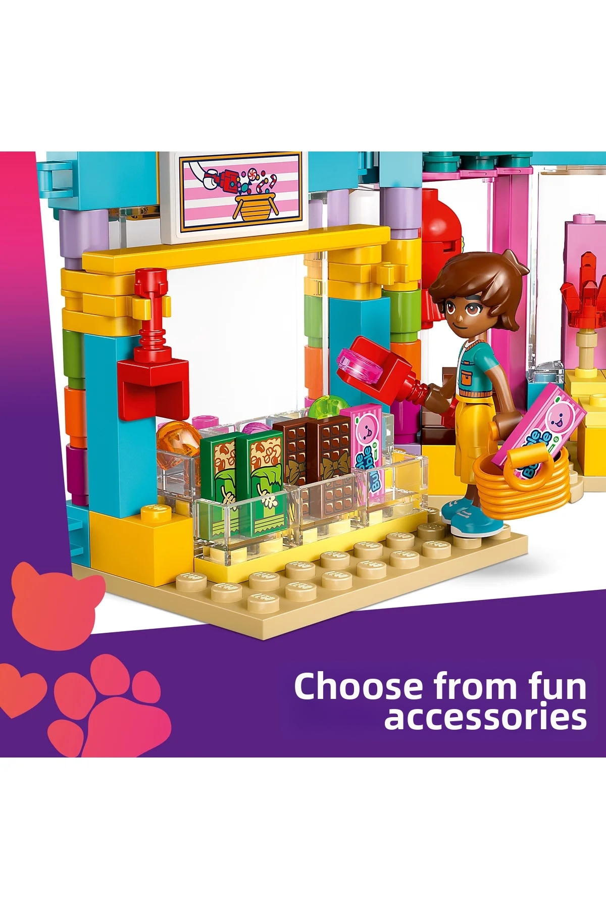 مجموعه ساختنی فروشگاه شیرینی‌جات شهر هارتلیک فرندز ® برای کودکان ۶ سال به بالا (۳۷۶ قطعه) 42649