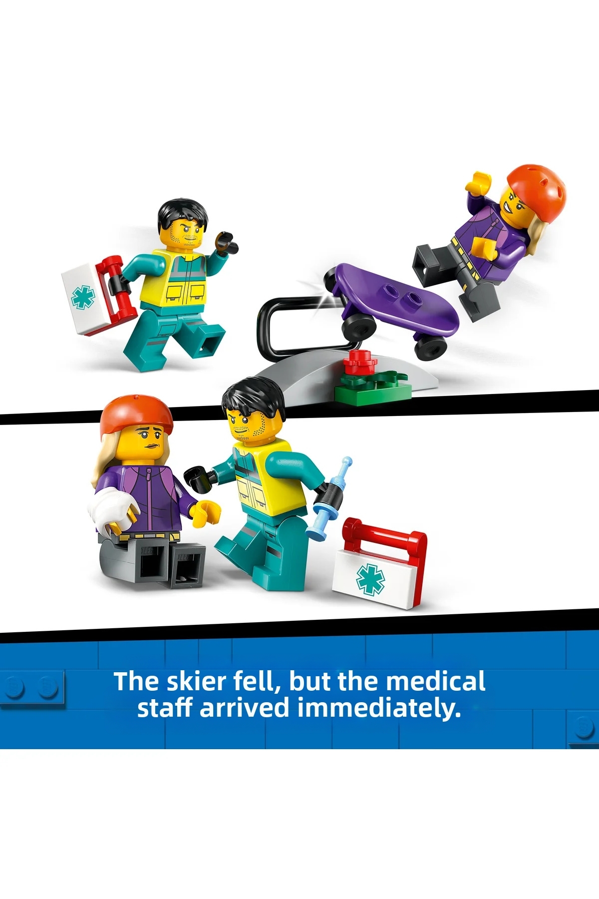 ® مجموعه ساختنی کامیون اسباببازی آمبولانس اضطراری شهری ۶۰۴۵۱