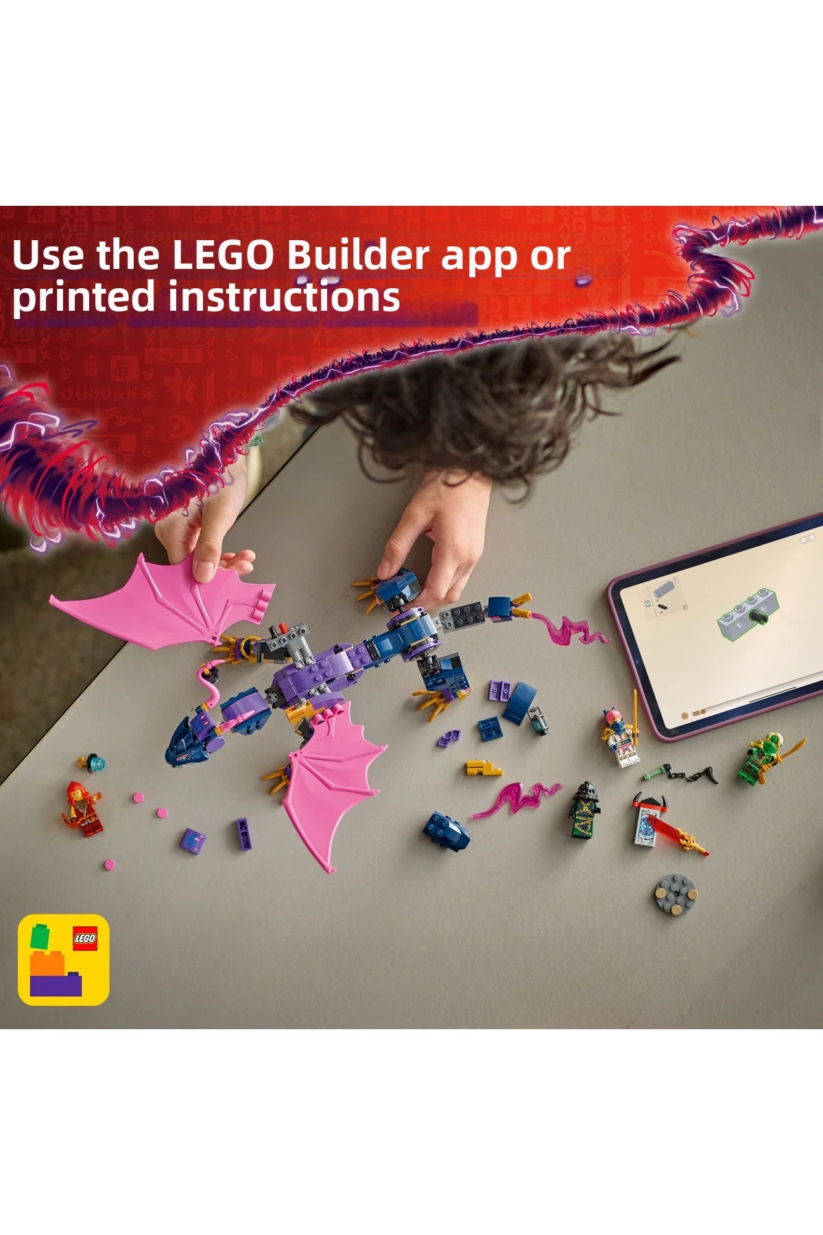 ® نینجاگو ® اژدهای استاد رونتو ۷۱۸۴۲ – مجموعه ساختنی اسباب‌بازی خلاقانه برای کودکان ۷+ (۳۸۱ قطعه)