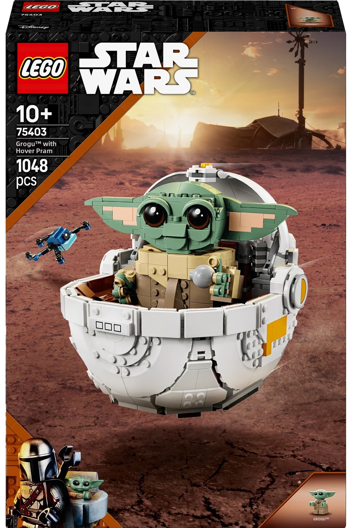 ® جنگ ستارگان: ماندالورین™ گروگو™ با کالسکه‌ی شناور، فیگور قابل ساخت ۷۵۴۰۳