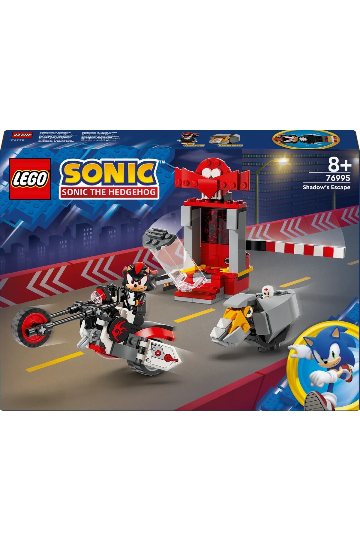 سونیک خارپشت™ شَدو خارپشت اِسکِیپ 76995 – مجموعه ساخت‌وساز برای سنین ۸ سال به بالا (۱۹۶ قطعه)