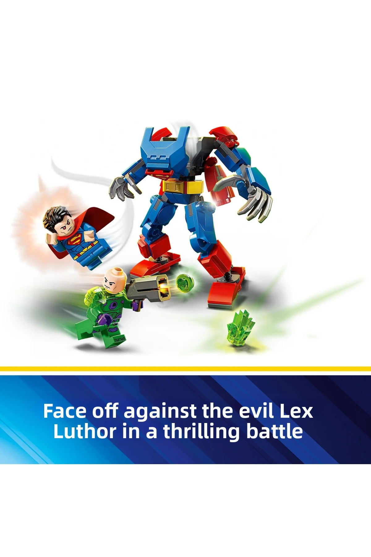® دی‌سی بتمن ™ سوپرمن ™ ربات در برابر لکس لوثر ™ ۷۶۳۰۲ – مجموعه ساختنی اسباب‌بازی ۶+ (۱۲۰ قطعه)