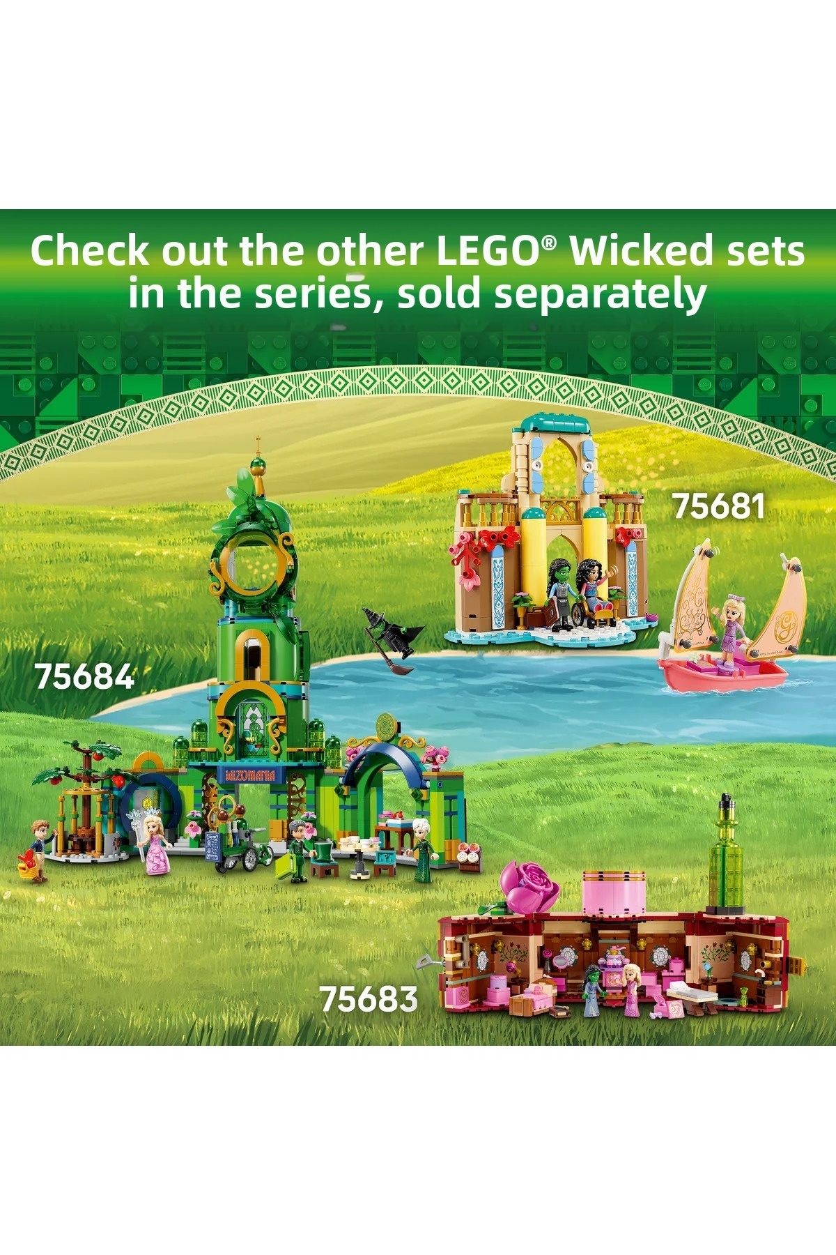 ® مجموعه ساختنی Wicked الفاپا و گلیندا ۷۵۶۸۲ برای کودکان ۱۰+ سال (۵۵۸ قطعه)