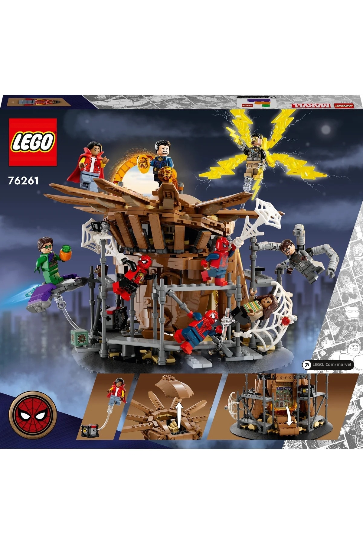 ® مارول مرد عنکبوتی نبرد نهایی ۷۶۲۶۱ – مجموعه ساختنی اسباببازی خلاقانه ۱۰+ (۹۰۰ قطعه)