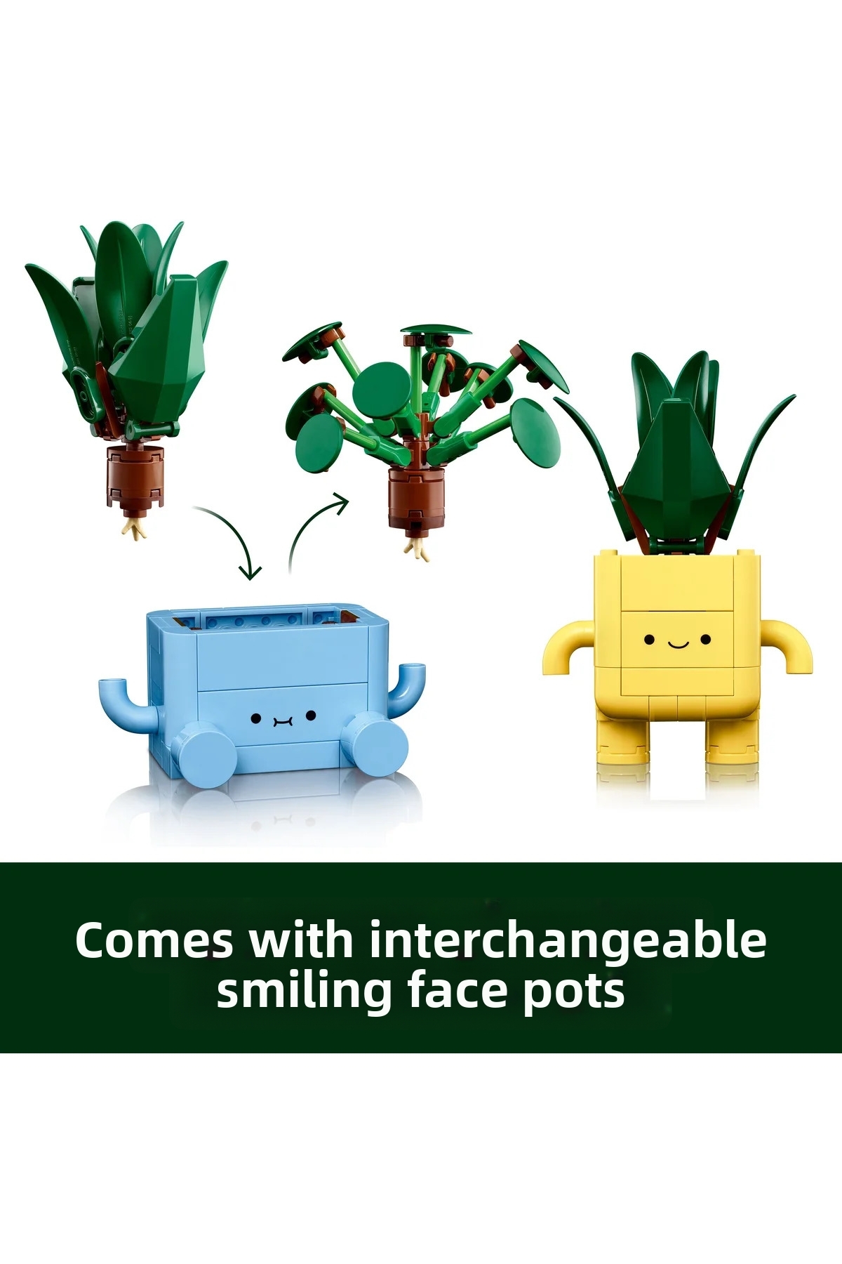 ® Botanicals Happy Plants 10349 - کیت ساخت گل تزئینی برای کودکان ۹ سال به بالا (۲۱۷ قطعه)