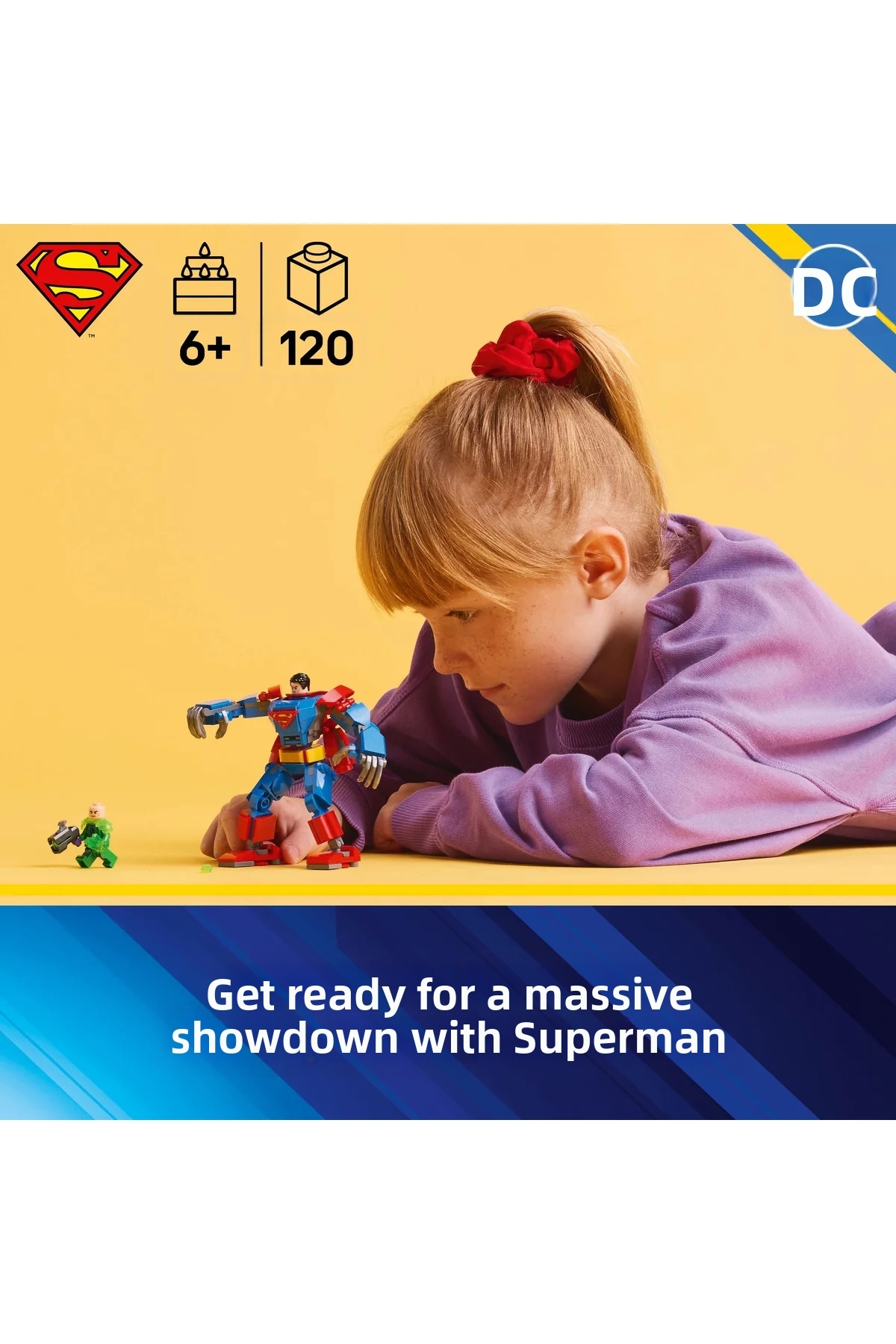 ® دی‌سی بتمن ™ سوپرمن ™ ربات در برابر لکس لوثر ™ ۷۶۳۰۲ – مجموعه ساختنی اسباب‌بازی ۶+ (۱۲۰ قطعه)