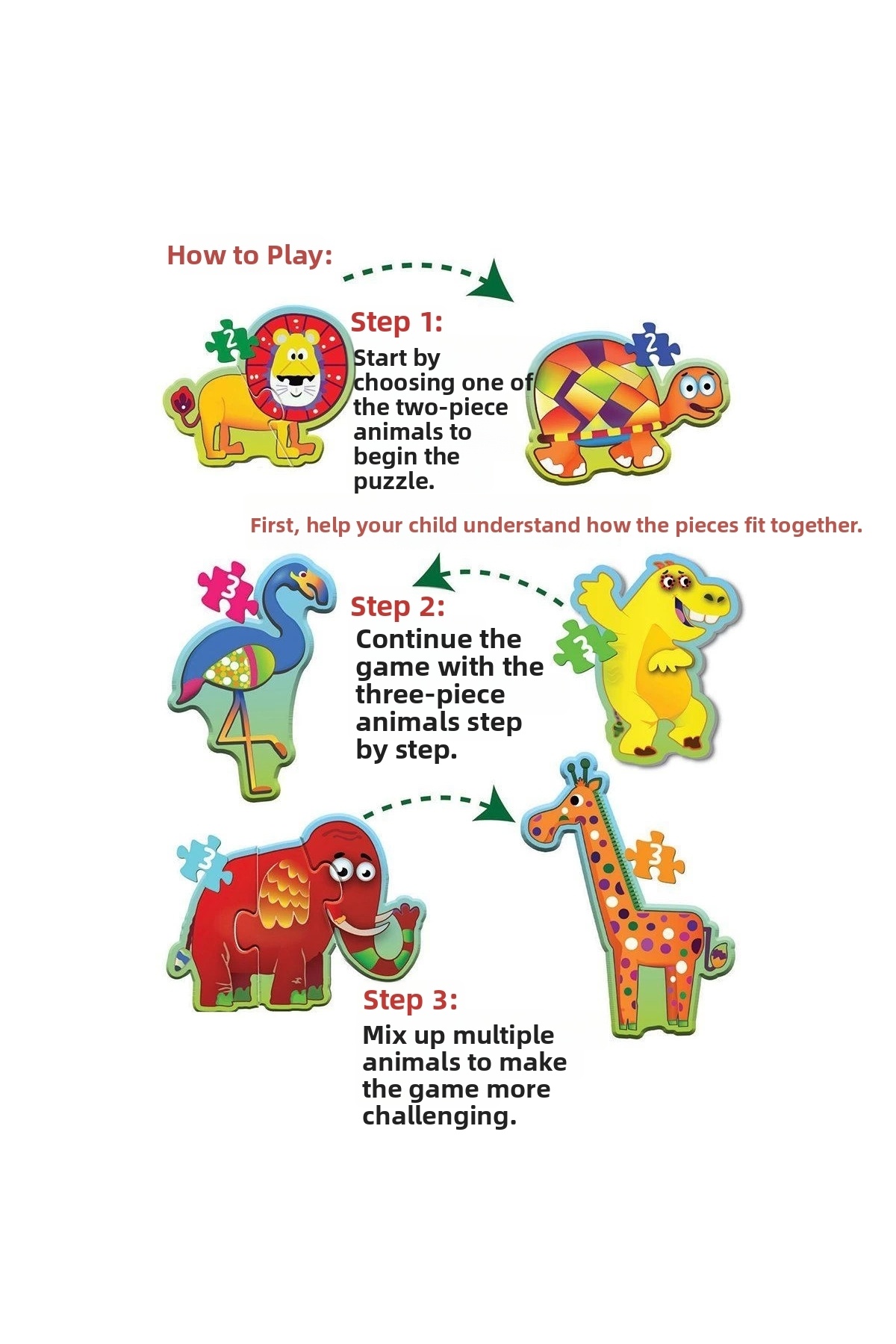 ۱۷۲۷ دییتوی، پازل بچگانه - حیوانات جنگل