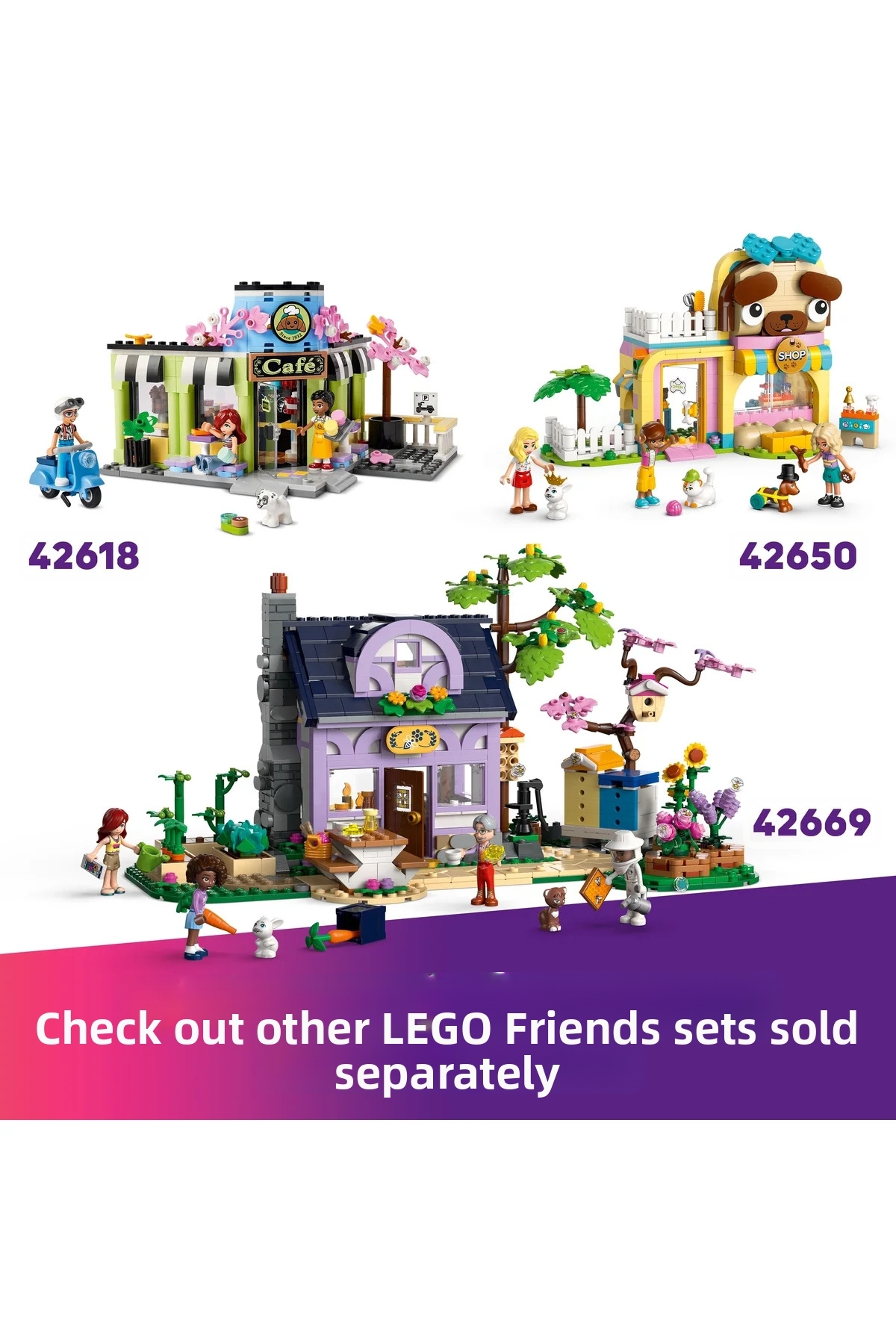 مجموعه ساختنی فروشگاه شیرینی‌جات شهر هارتلیک فرندز ® برای کودکان ۶ سال به بالا (۳۷۶ قطعه) 42649