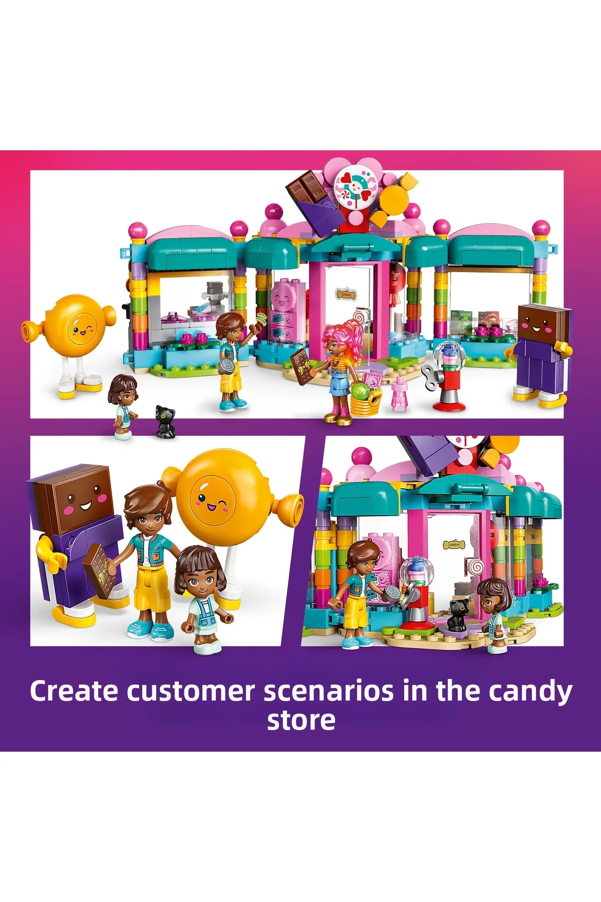 مجموعه ساختنی فروشگاه شیرینی‌جات شهر هارتلیک فرندز ® برای کودکان ۶ سال به بالا (۳۷۶ قطعه) 42649