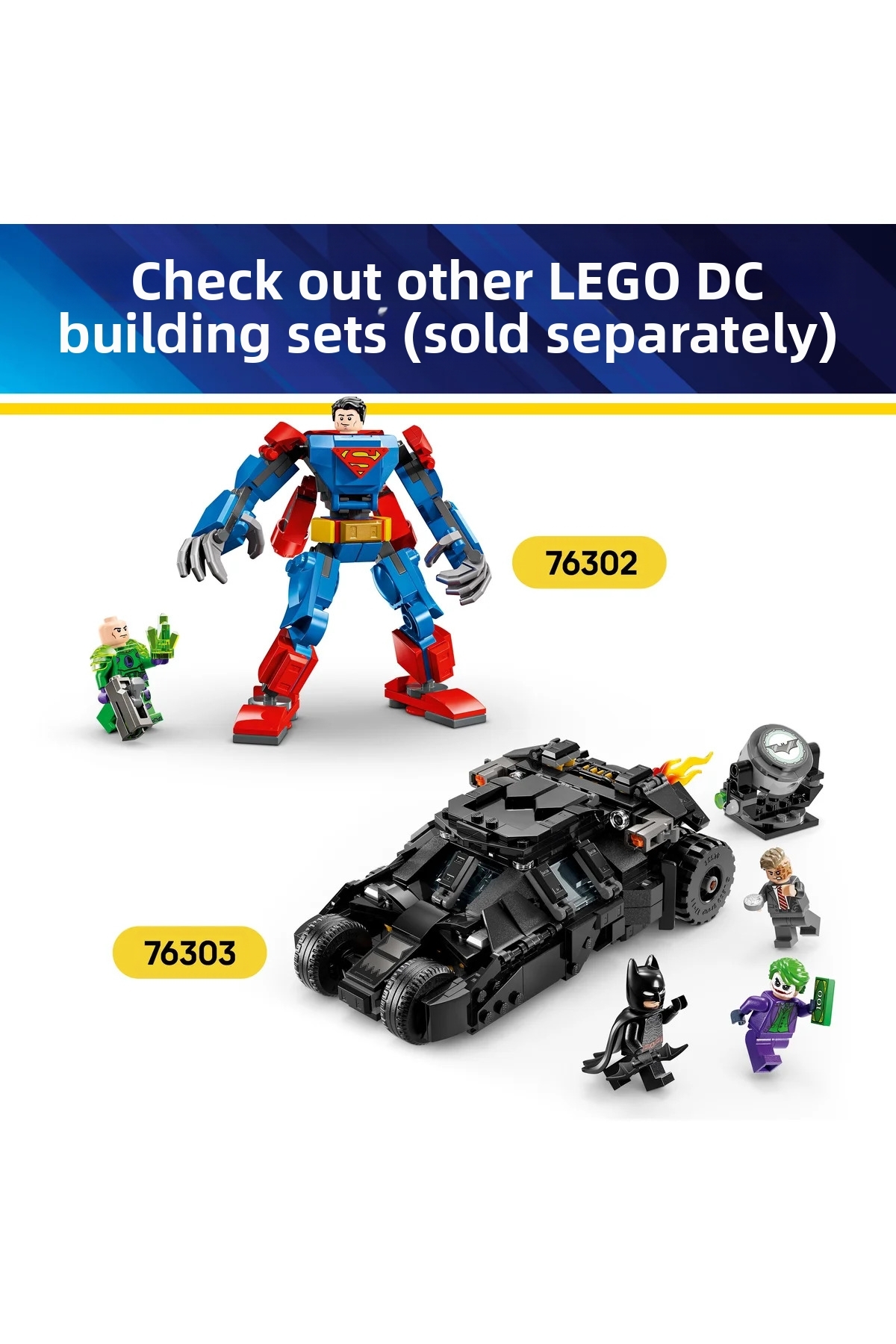 ® Dc Batman ™ بتمن برای همیشه ™ بتموبایل ™ ۷۶۳۰۴ – مجموعه ساختنی اسباببازی تزئینی (۹۰۹P) برای سنین ۱۲ سال به بالا