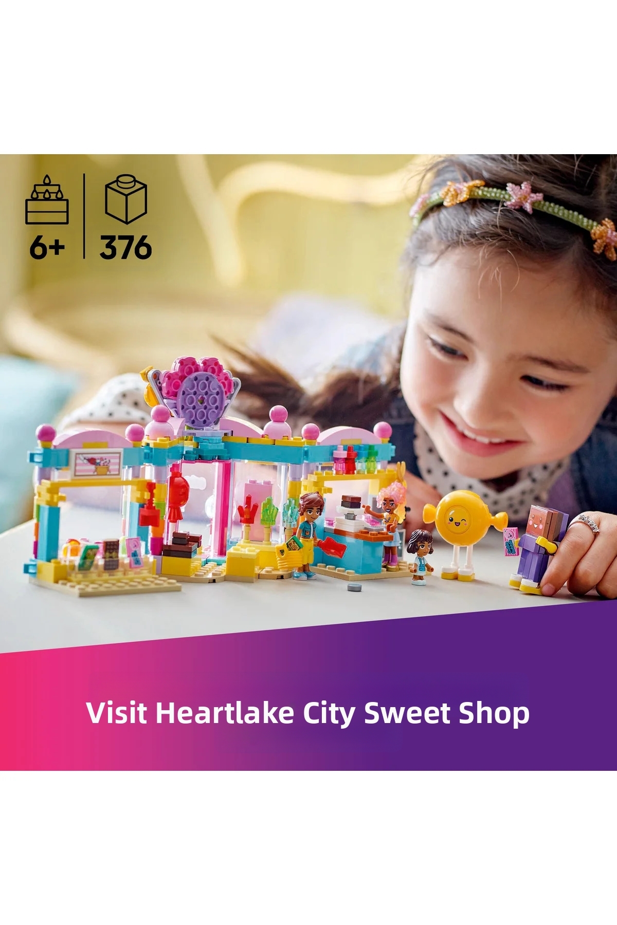 مجموعه ساختنی فروشگاه شیرینی‌جات شهر هارتلیک فرندز ® برای کودکان ۶ سال به بالا (۳۷۶ قطعه) 42649