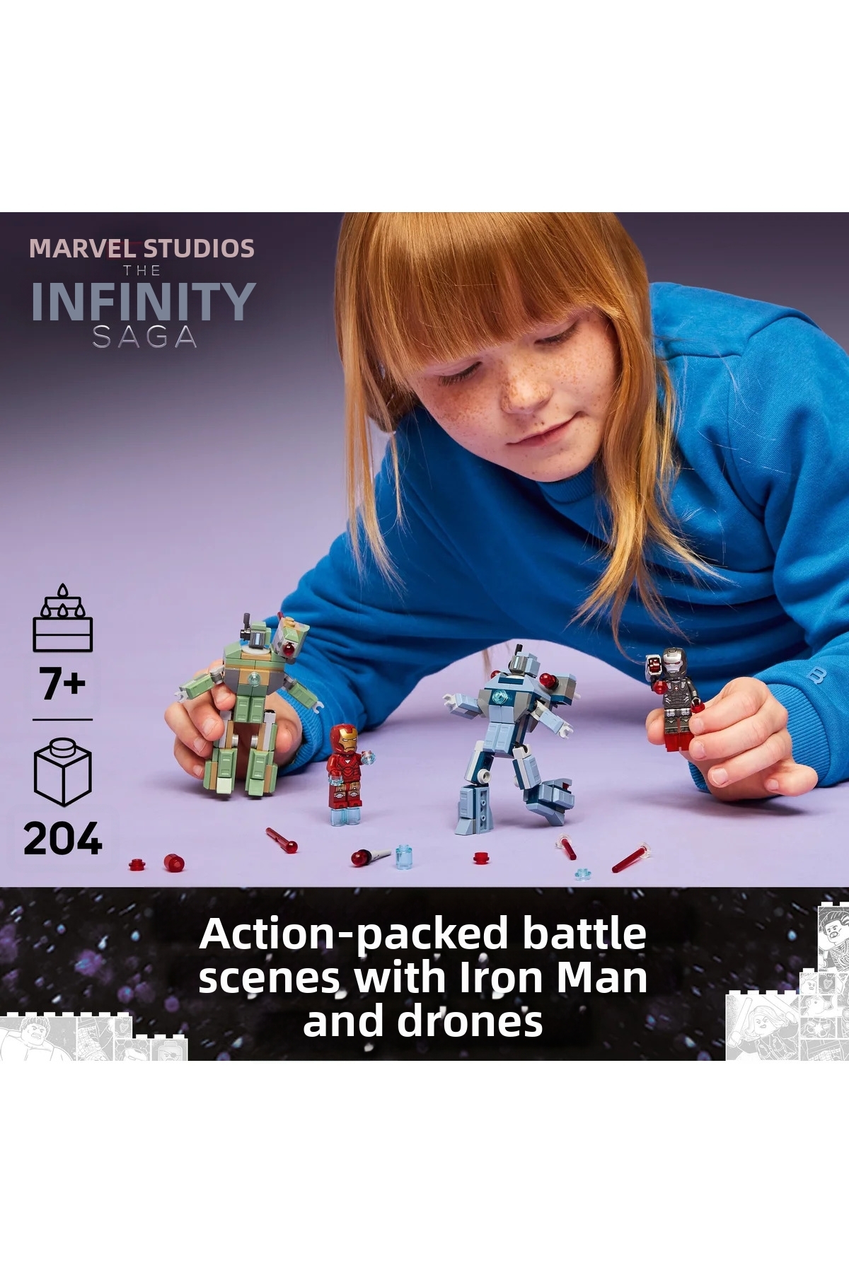 ® ǀ مرد آهنی و جنگماشین مارول در برابر پهپادهای هامر ۷۶۳۲۰