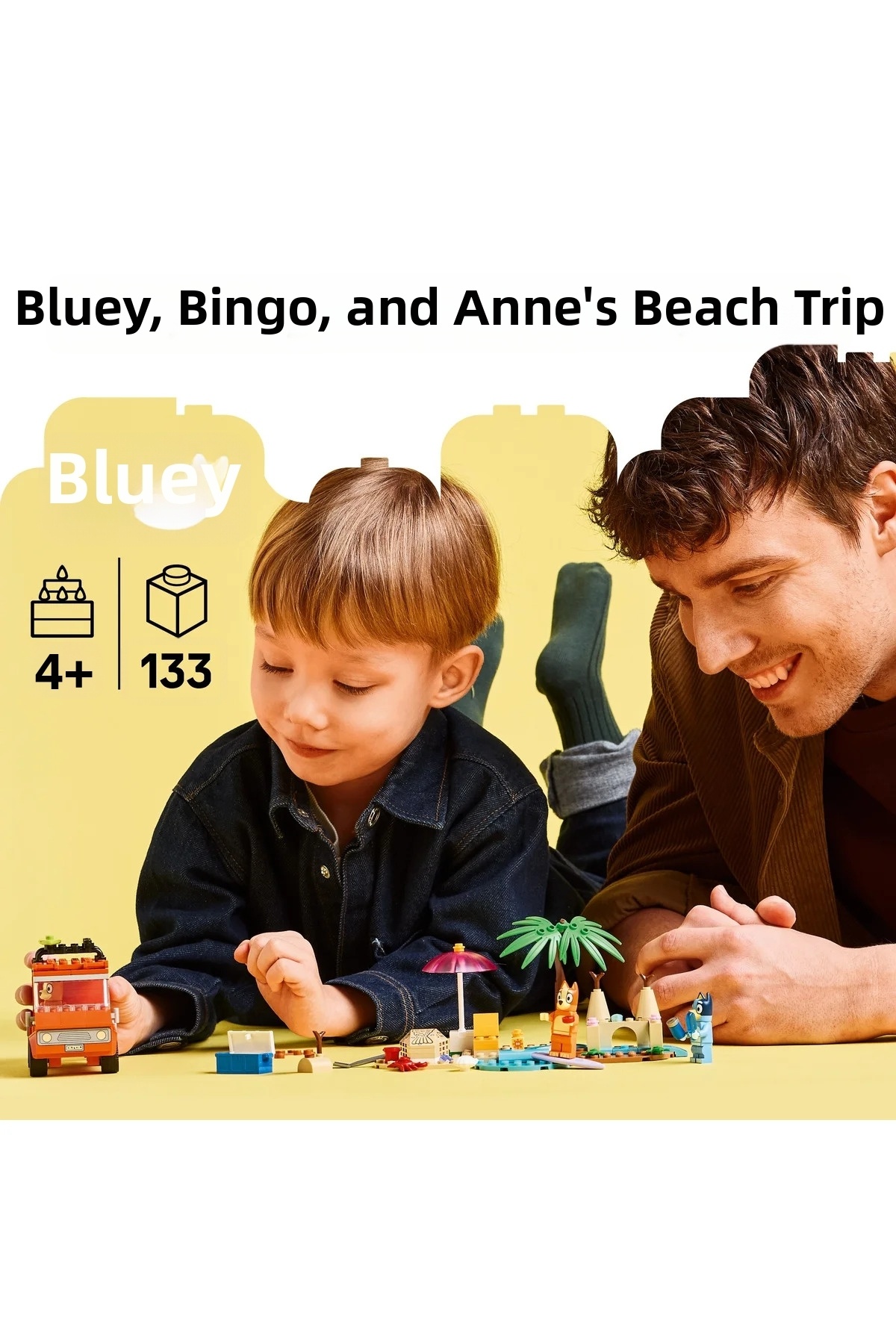 ® بلویی: سفر خانوادگی بلویی به ساحل ۱۱۲۰۲ – مجموعه ساختنی خلاقانه اسباببازی برای کودکان ۴+ (۱۳۳ قطعه)