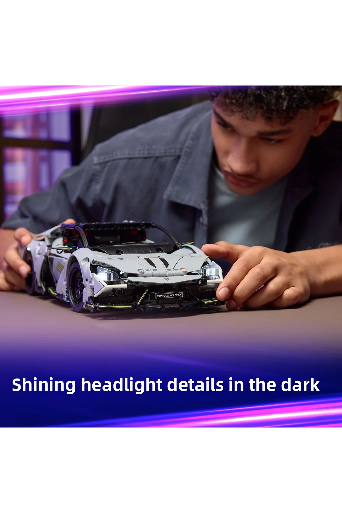 ® ماشین سوپر اسپرت تکنیک لامبورگینی رووِولتُو ۴۲۲۱۴ – کیت ساخت اسباببازی برای کودکان ۱۰ سال به بالا (۱۱۳۵P)