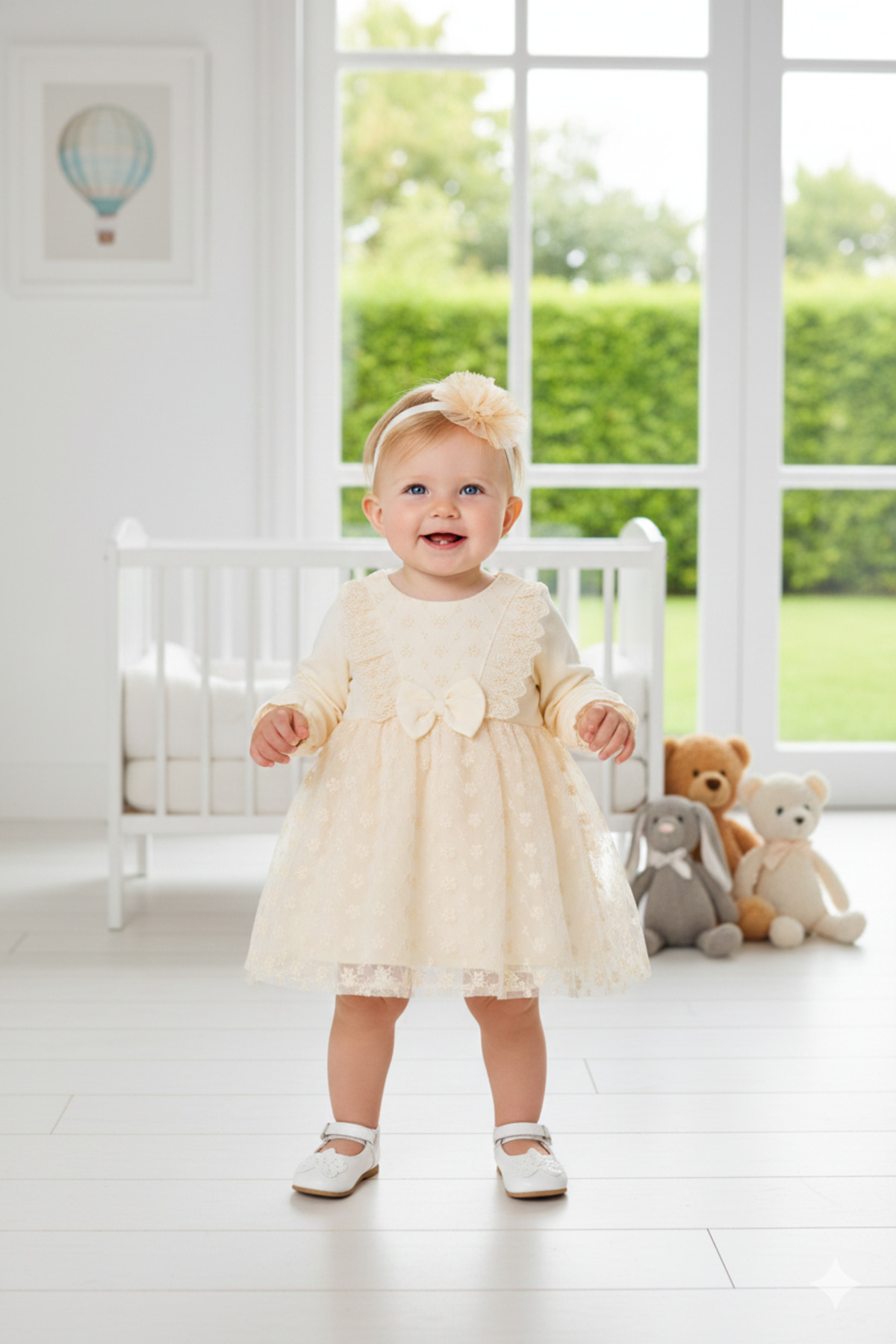 Miniday Baby Kız Bebek Mevlütlük Elbise Bandanalı Dantelli Yeni doğan Hastane çıkışı Gelinlik Abiye Mevlitlik 58 fotoğrafı 2 (önizleme)