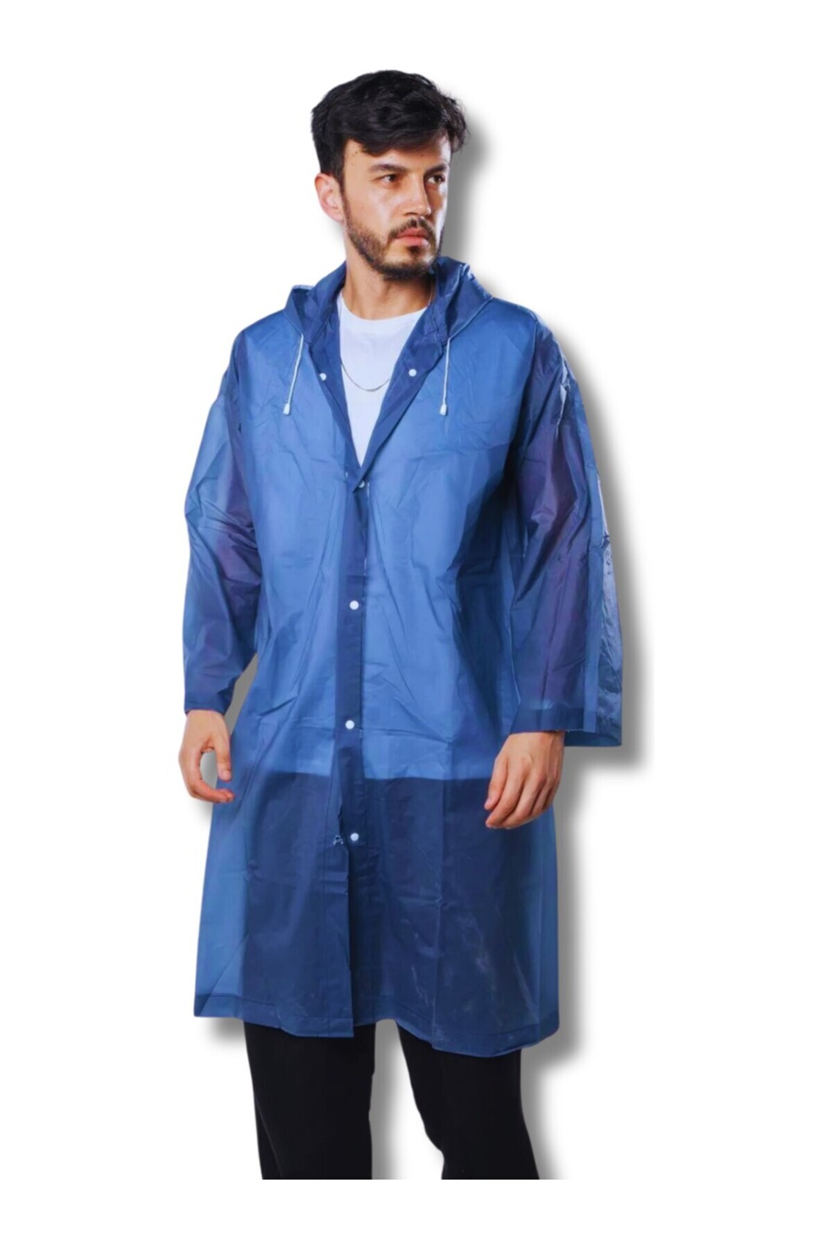 Bosile Unisex Eva Kumaş Su Rüzgar Geçirmez Yağmurluk görsel 3