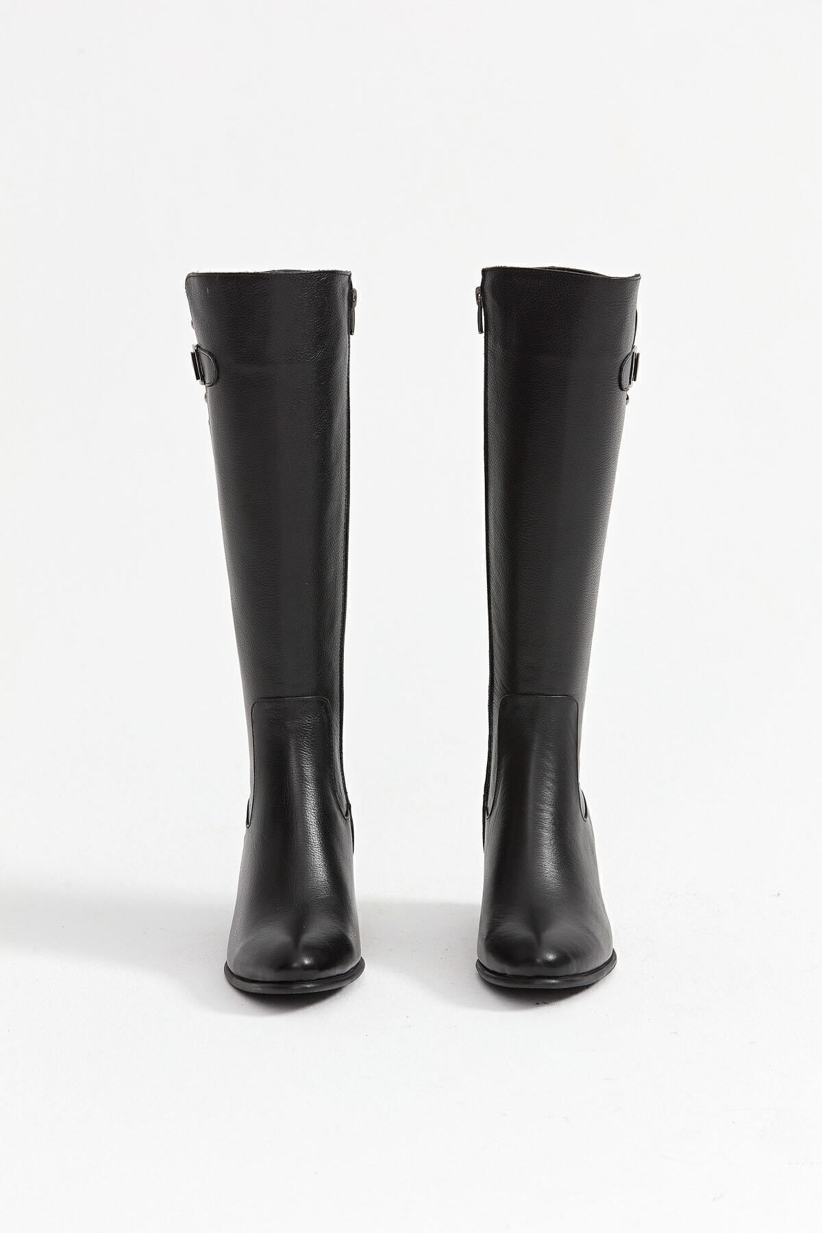 OBEN AYAKKABI  %100 Hakiki Deri Siyah Çizme - Görsel 8