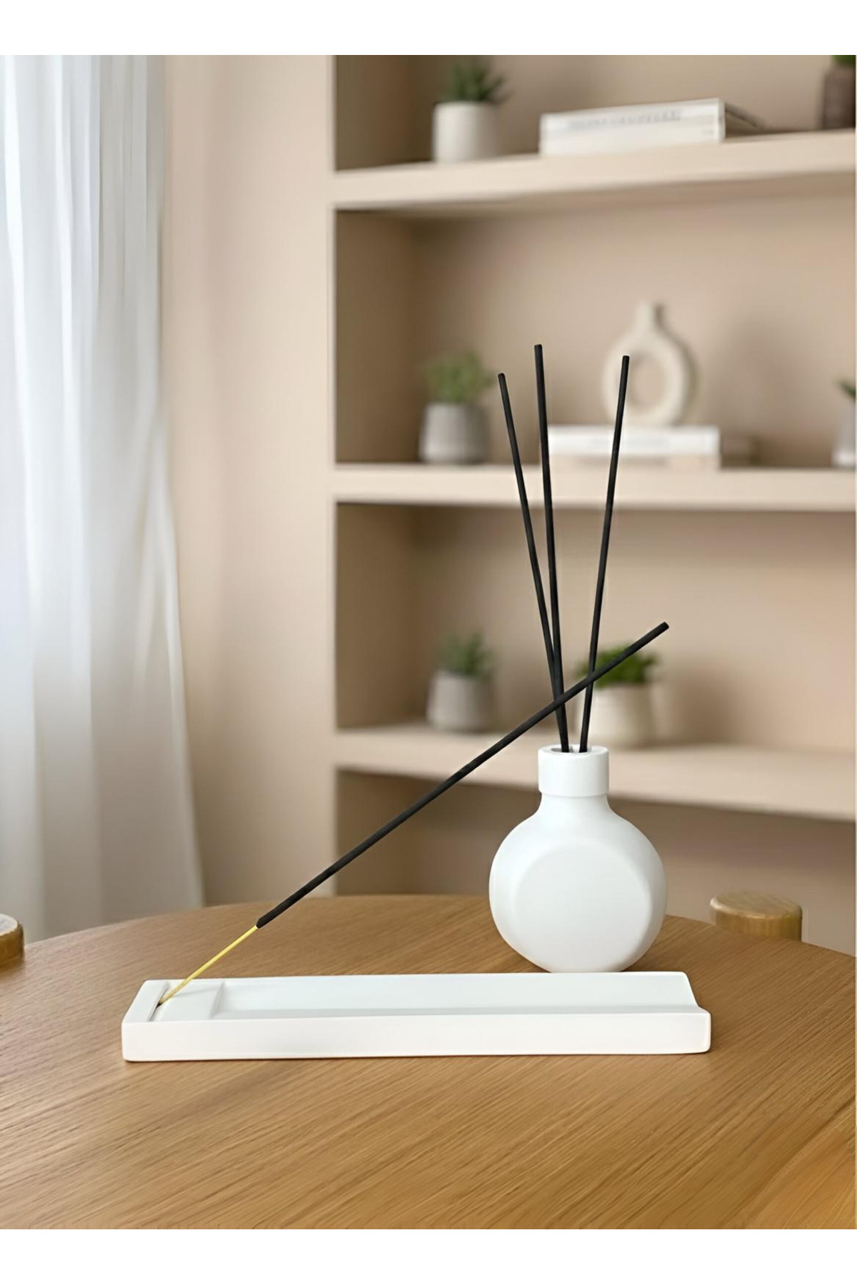 Decorative Modern Incense Holder and Vase Set
