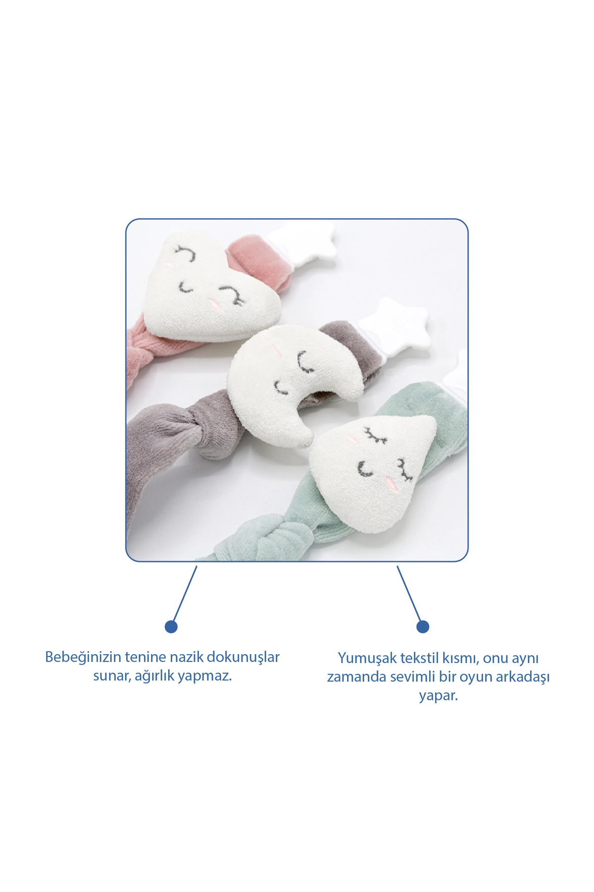 Babyjem Emzik Askısı Damla Desen Yeşil fotoğrafı 2 (önizleme)