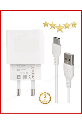 dunairo Type-C Telefon Hızlı Şarj Aleti Başlık Adaptör ve Kablo Seti Uç Şarz ...
