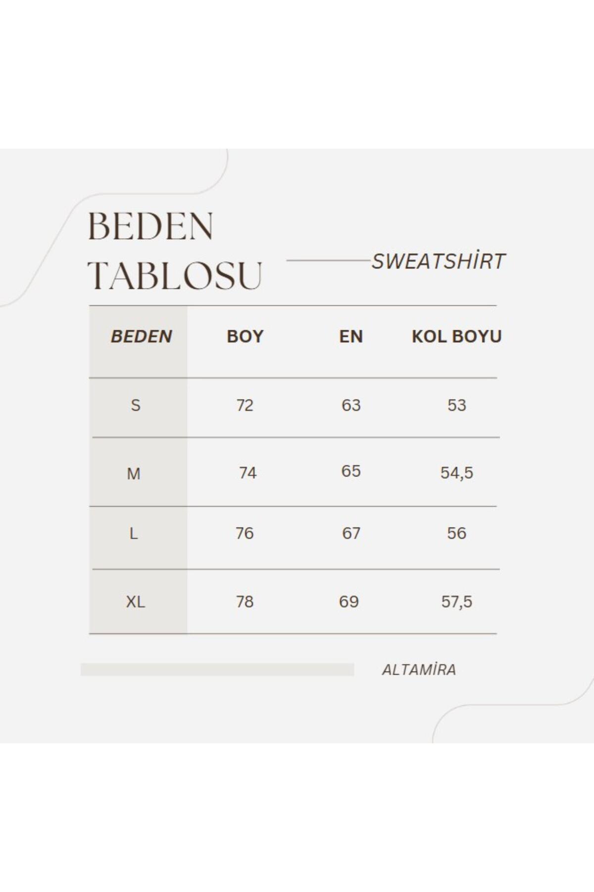 Altamira Unisex Bej Happiest Baskılı Oversize Kapşonlu Sweatshirt görsel 5