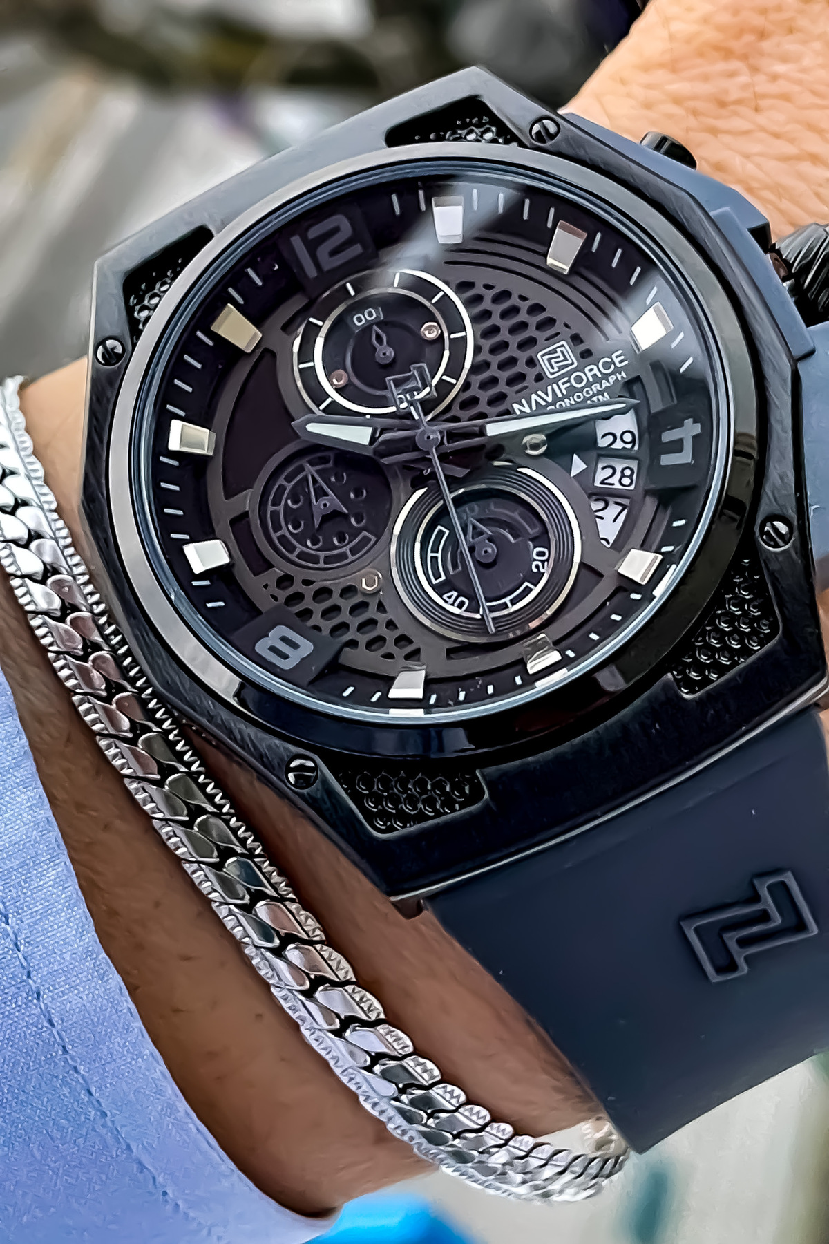 مچ‌بند ساعت مردانه جدید از جنس سیم فولادی به همراه هدیه