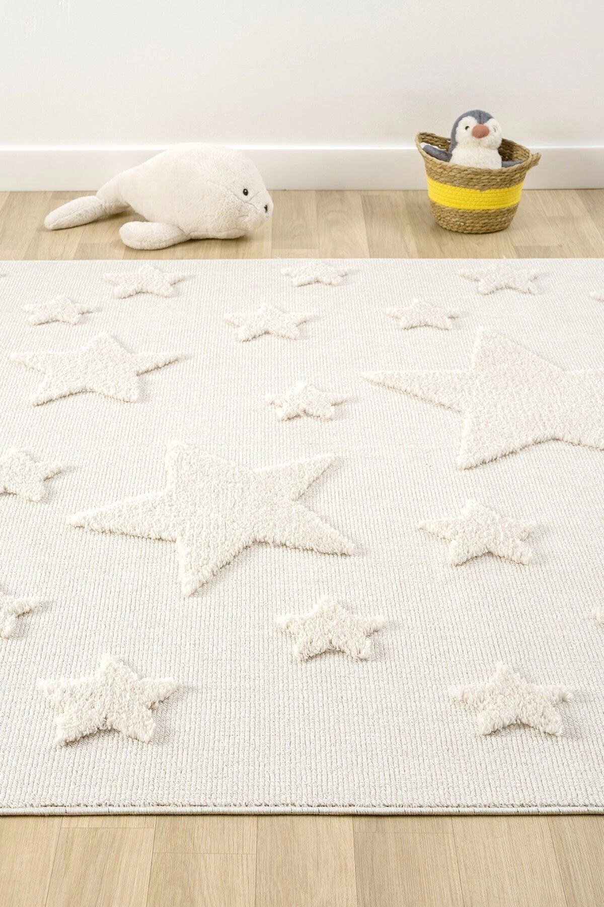 Eliz Home Krem Renk Yıldızlı Yumuşak Bukleli Dokuma Halı Bebek Odası Çocuk Odası Genç Odası Halısı 12 fotoğrafı 3 (önizleme)