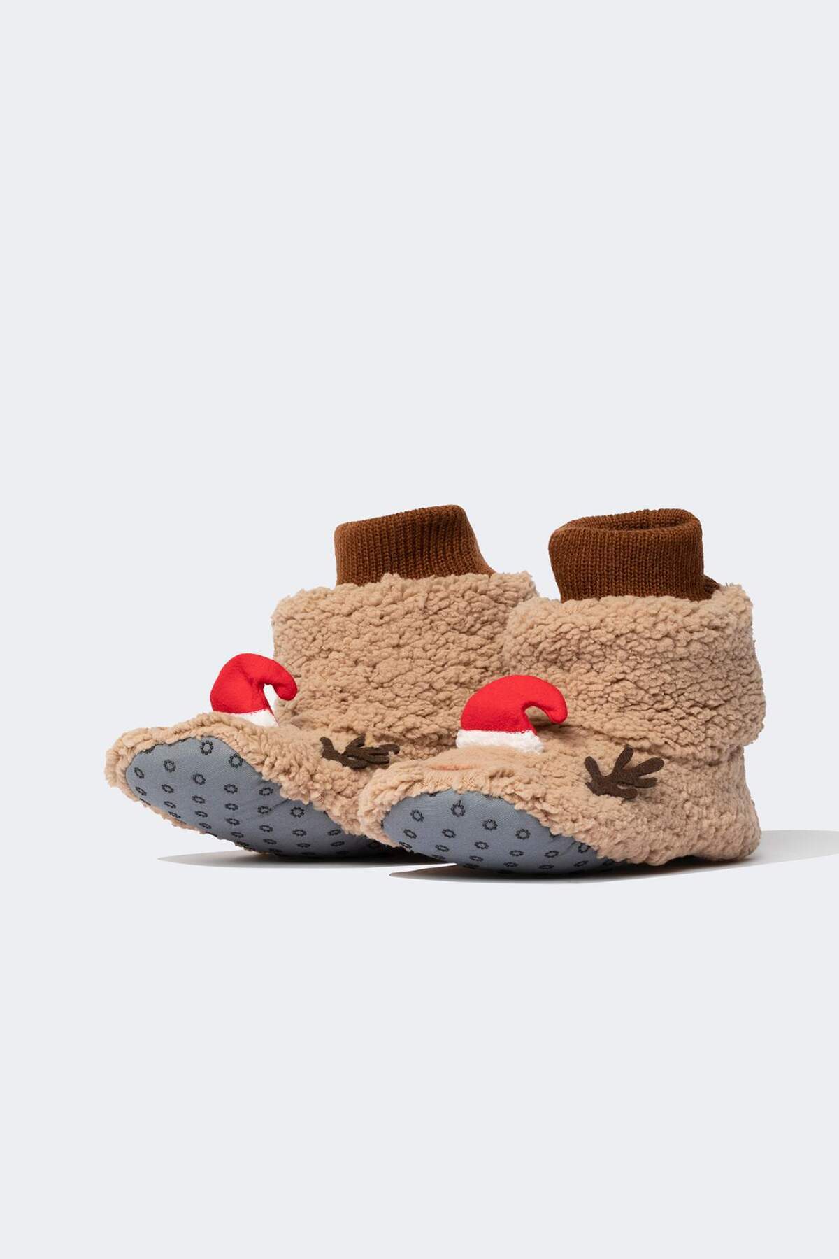 DeFacto Kadın Fall in Love Yılbaşı Temalı Geyik Figürlü Pelüş Ev Terliği Y4903AZ22WN