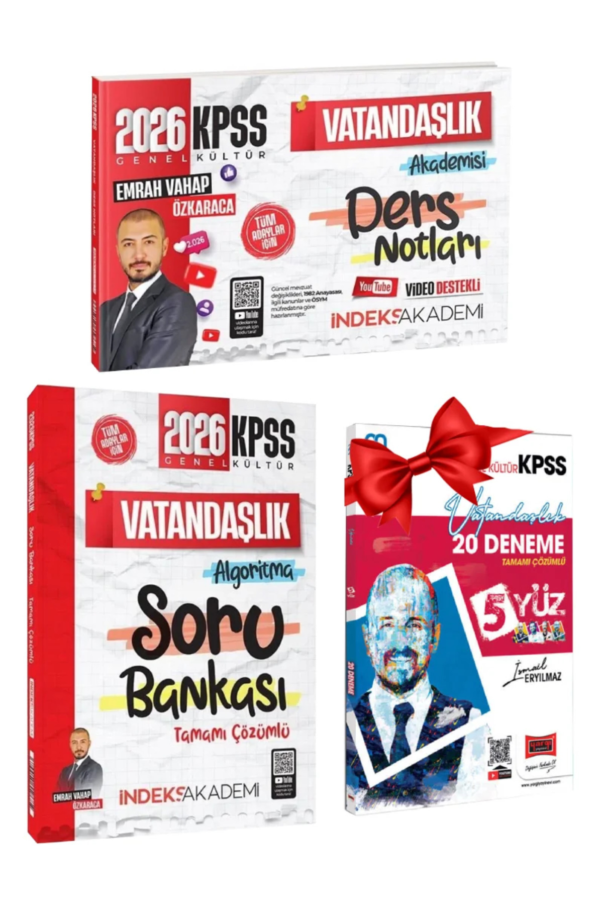 İndeks Akademi Emrah Vahap Özkaraca|2026 KPSS Vatandaşlık Akademisi Ders Notları+Vatandaşlık Algoritma Soru Bankası