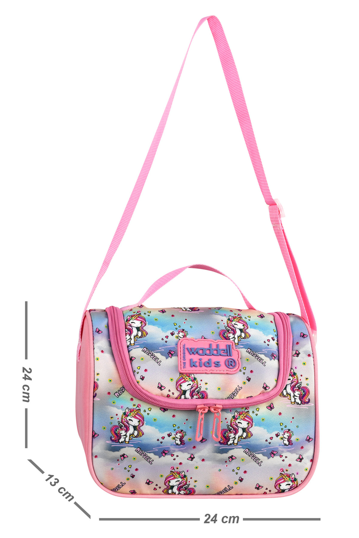 Royal Glow Fuşya Unicorn Desenli Termal Beslenme Çantası