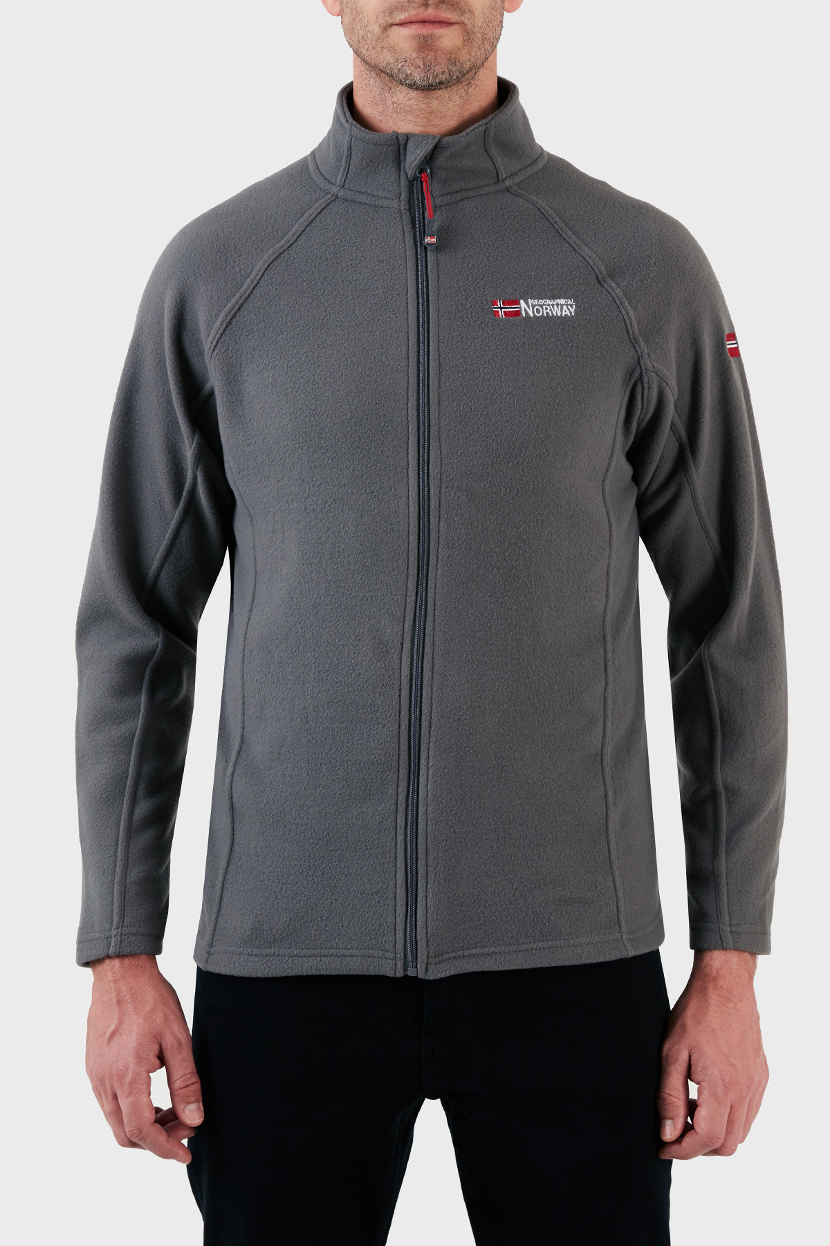 نوروی جئورفیکال سویشرت پشمی خاکستری مردانه TUG