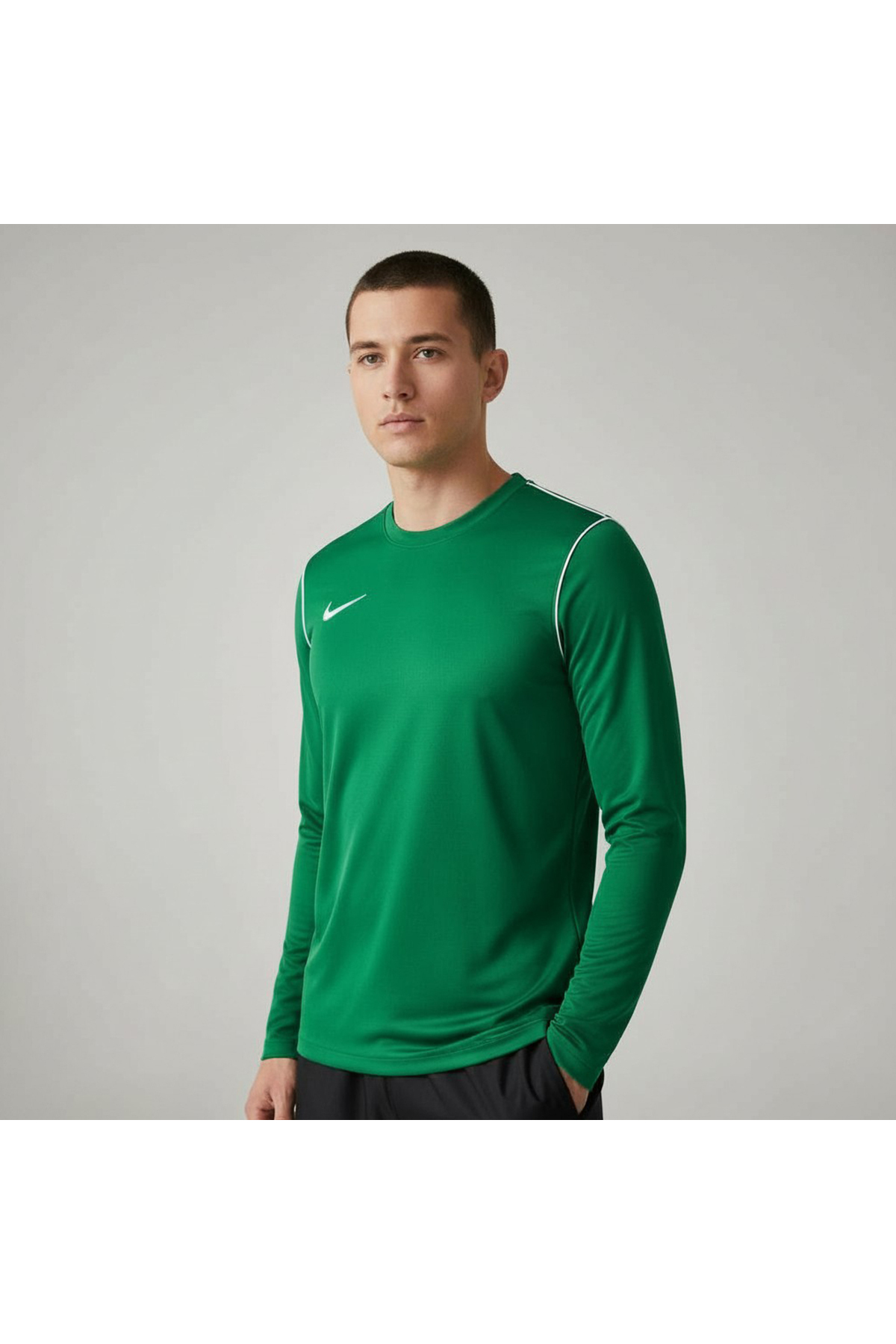 Nike Tricou Verde Cu Mânecă Lungă Pentru Bărbați Park 20 Crew Femeie - S