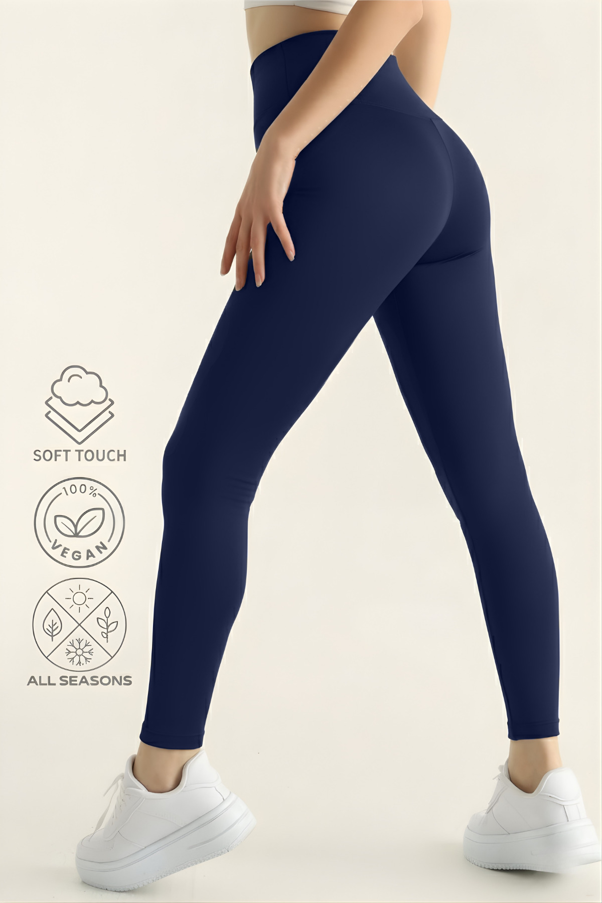 Bled Premium, 4 Mevsim ,yüksek Bel Toparlayıcı Yoga-günlük-spor Ultra Soft Ve Esnek Kadın Tayt