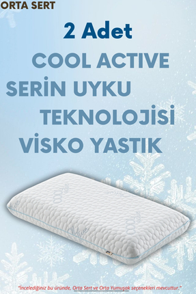 Pillow Market Terleme Önleyici Visko Yastık Isı Kontrollü Cool Active Visco U...