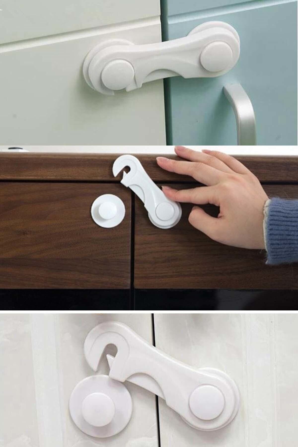 WAPPA 2 Adet Bebek Çocuk Dolap Çekmece Kilidi fotoğrafı 2 (önizleme)