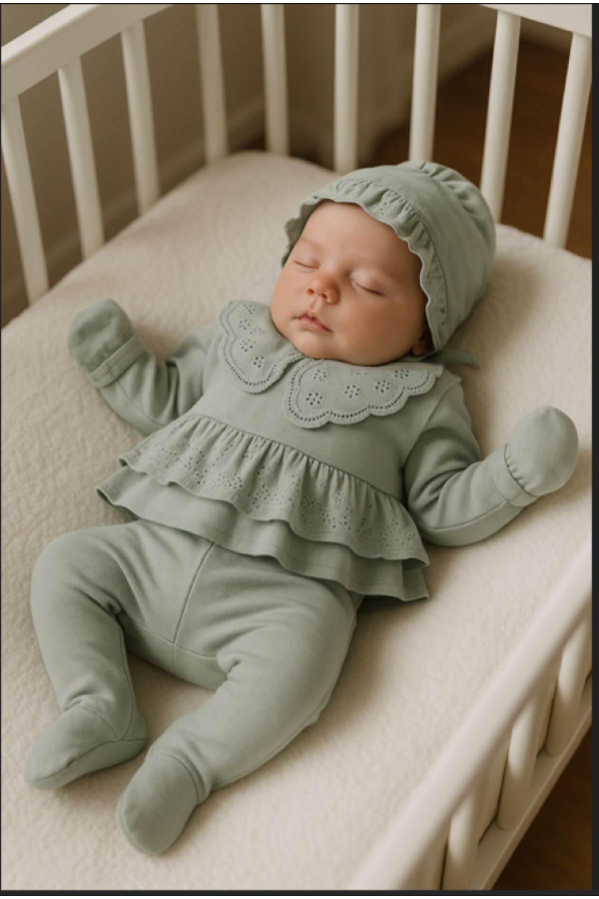 Ozz Baby YENİDOĞAN KIZ BEBEK 0-3 AY ELITE 5Lİ HASTANE ÇIKIŞI ZIBIN SETİ fotoğrafı 5 (önizleme)