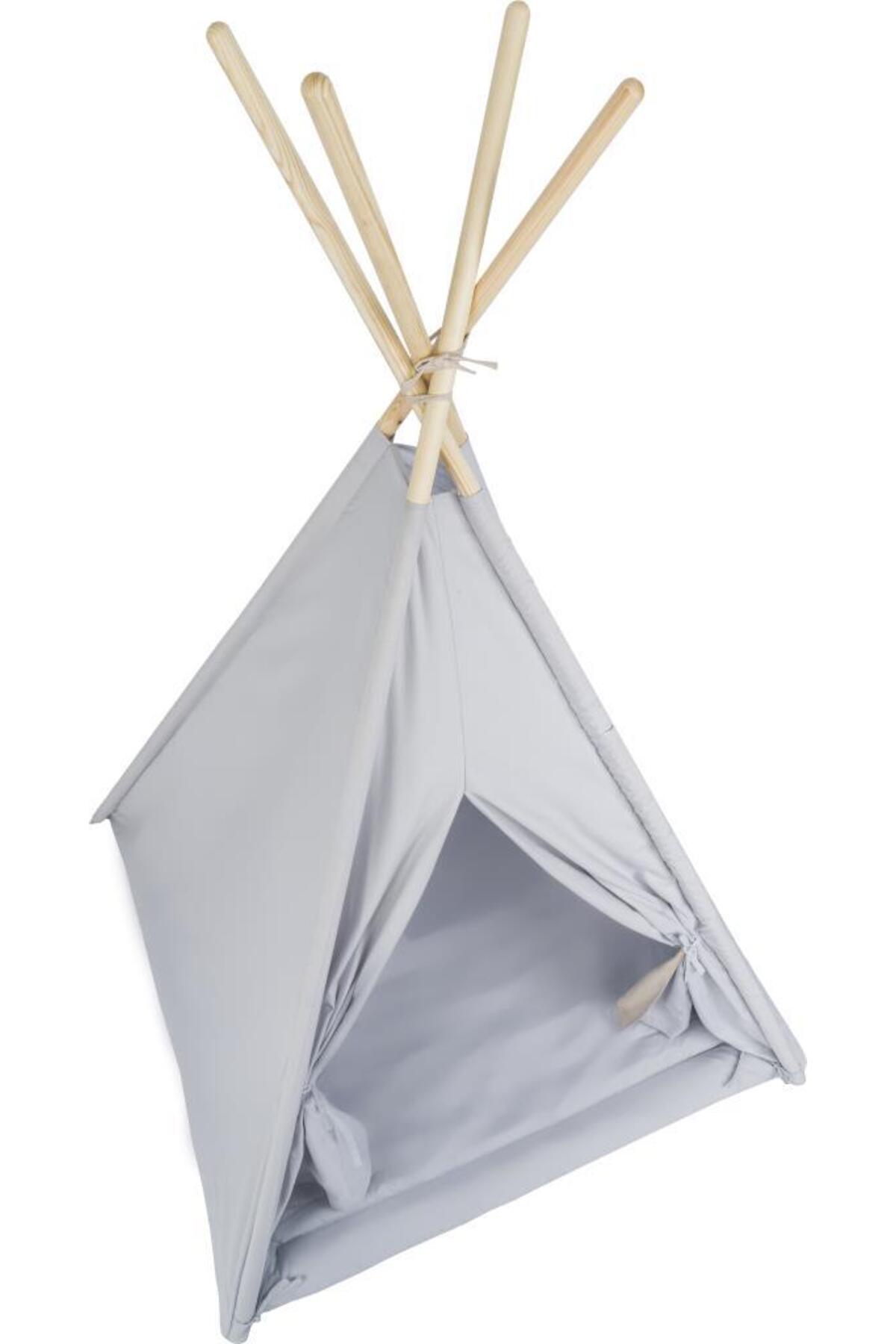 Tommybaby Çocuk Kızılderili Oyun Çadırı Ahşap Direkli Geniş Oyun Çadırı ve Minderli Ev & Bahçe Oyun fotoğrafı 7 (önizleme)