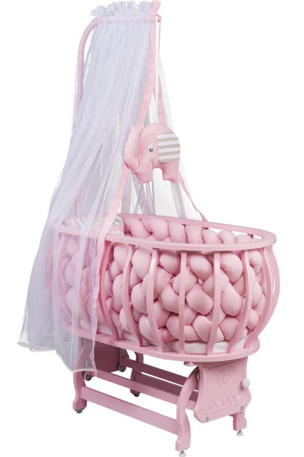 Tommybaby Lina Sepet Beşik Ahşap Beşik Örgülü Uyku Setli Doğal Ahşap Beşik fotoğrafı 2 (önizleme)