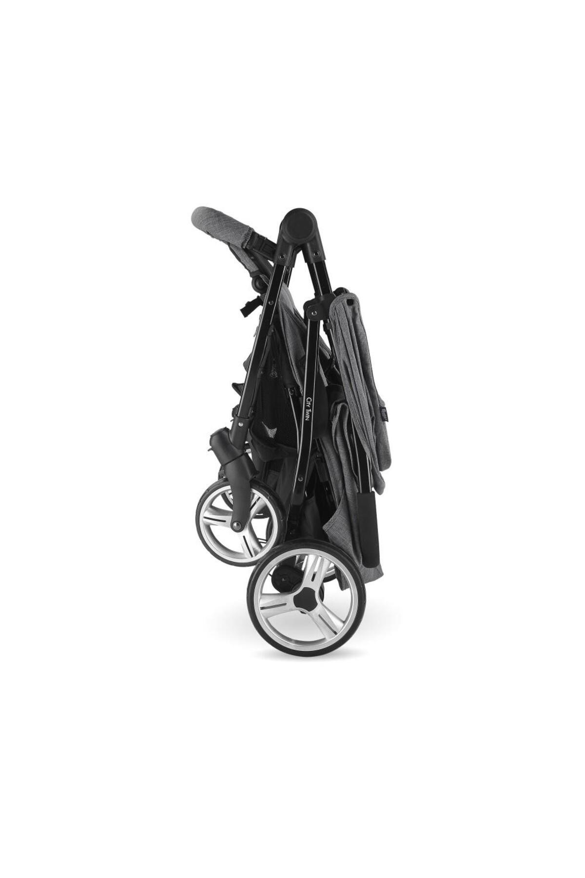 Babyhope BH-3077 CITY TWIN İKİZ PUSET BEBEK ARABASI fotoğrafı 4 (önizleme)