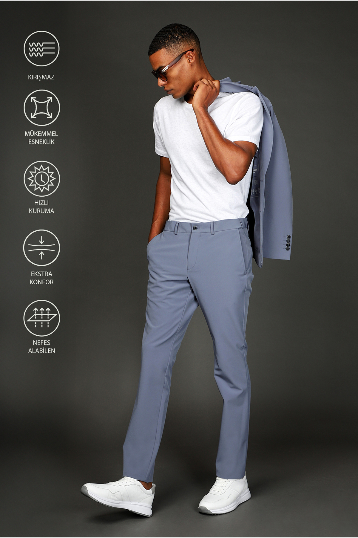 Kiğılı  Techno-Line 7 Drop Super Slim Fit Eksra Dar Kesim Takım Elbise