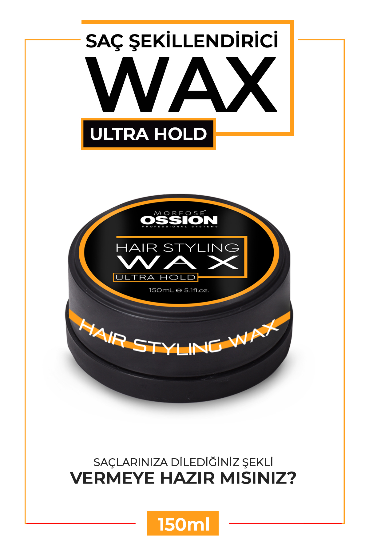  واکس موی Ossion Barber مدل Ultra Hold حجم 150 میلی لیتر