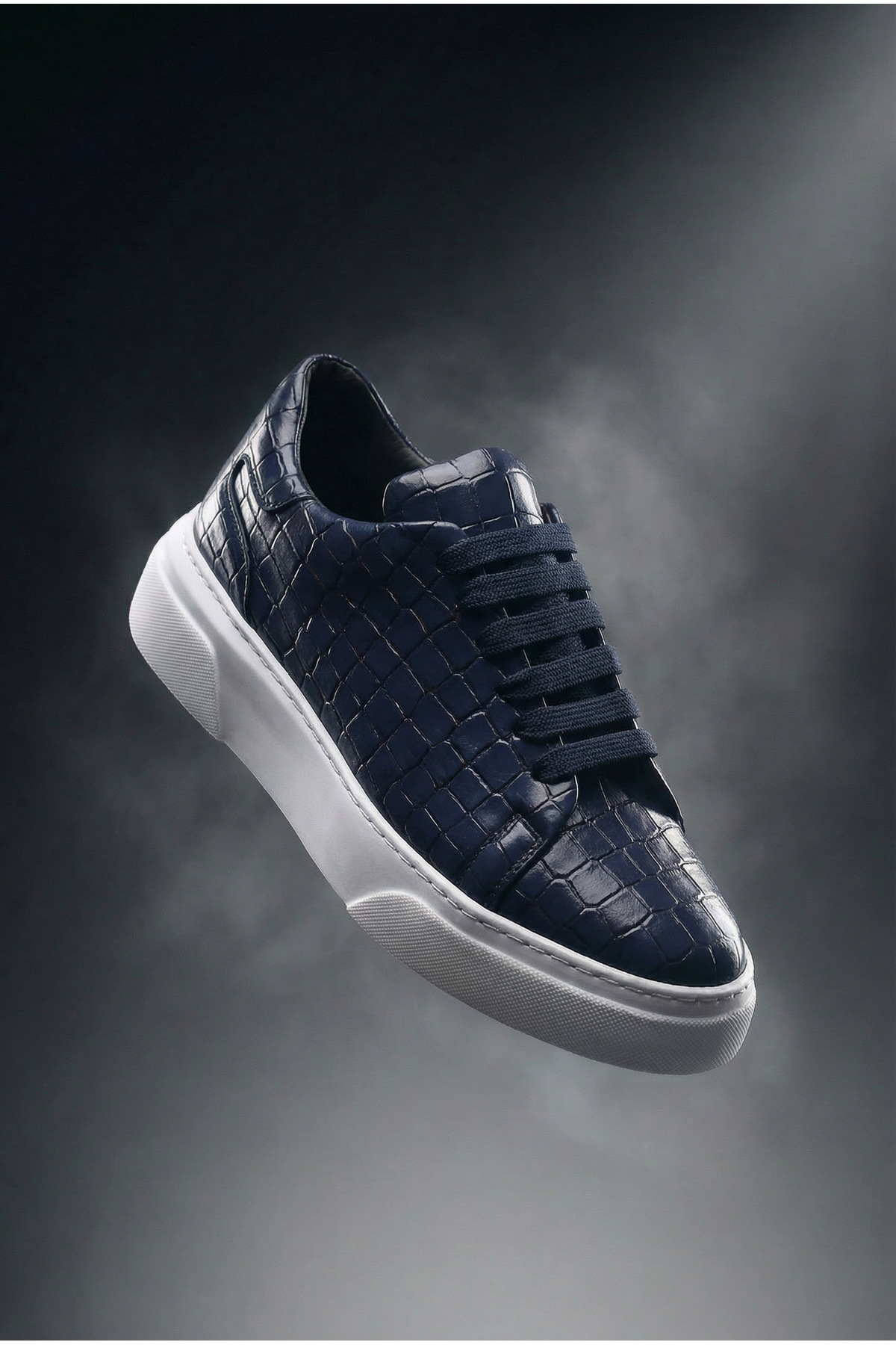 sauron  Lacivert Beyaz Erkek Günlük Casual Ayakkabı Ortopedik Tabanlı A318 - Görsel 4