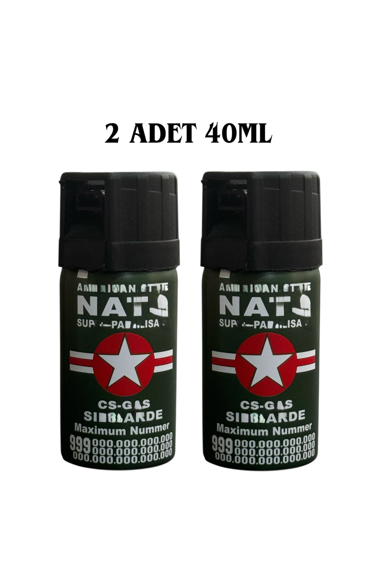 ASNEOSS 2 Adet Nat Biber Kişiselsavunma Gazıı Sprey 40ml