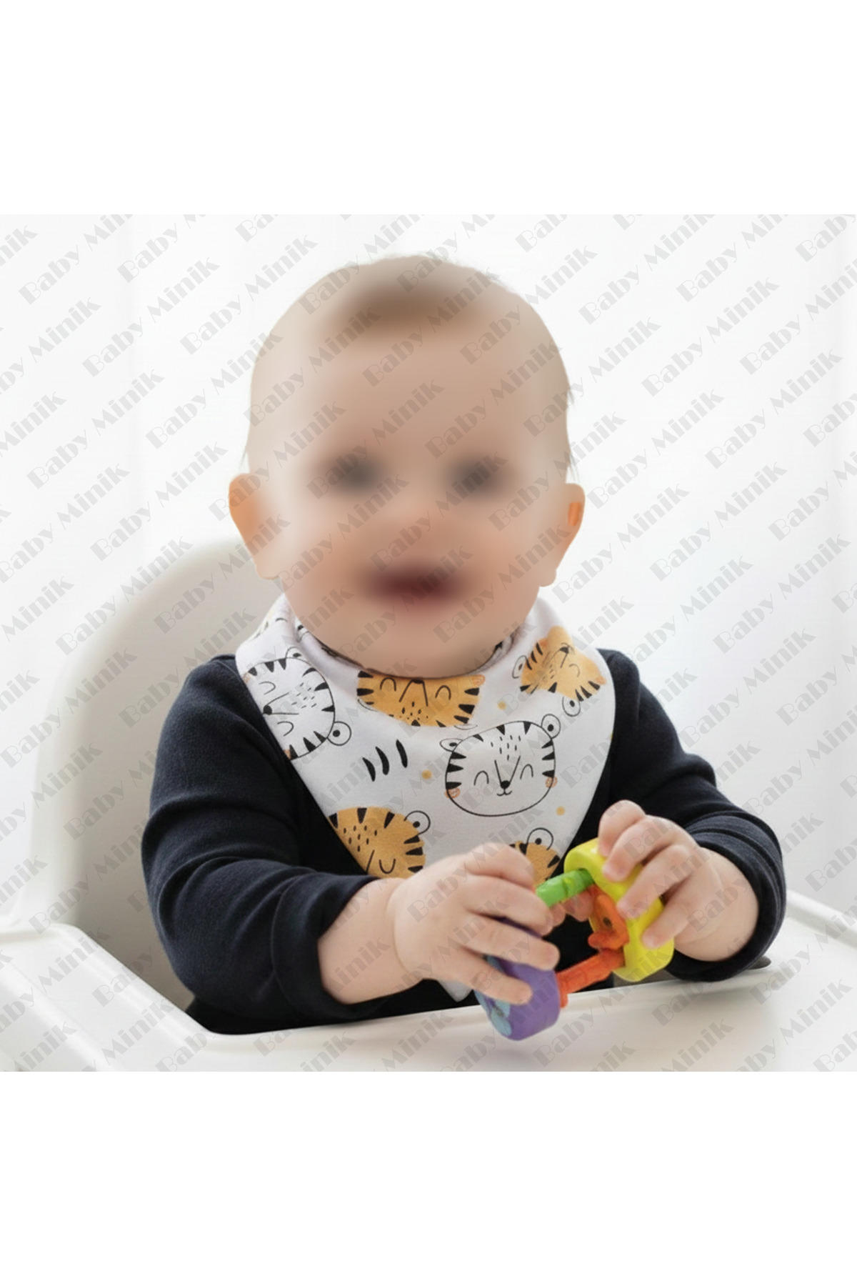 Baby Minik Üçgen Fular Penye Salya Ve Mama Önlüğü 10 Adet fotoğrafı 2 (önizleme)