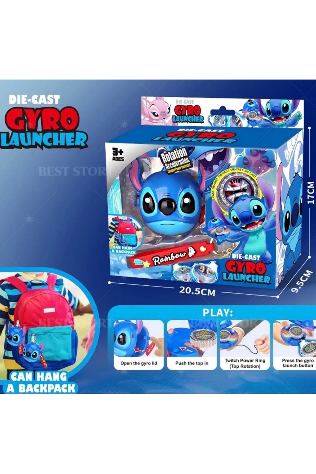 happystoretr Kutuda topaç seti farklı renklerde beybled oyun seti fırlatıcı oyuncak seti