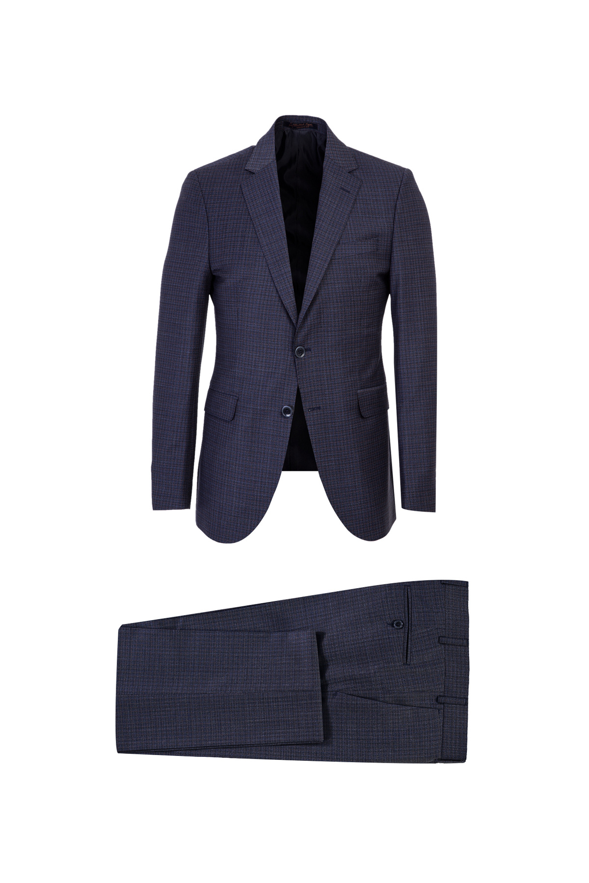 کیگیلی کت و شلوار پشمی چهارخانه باریک 7 دراپ اسلیم فیت