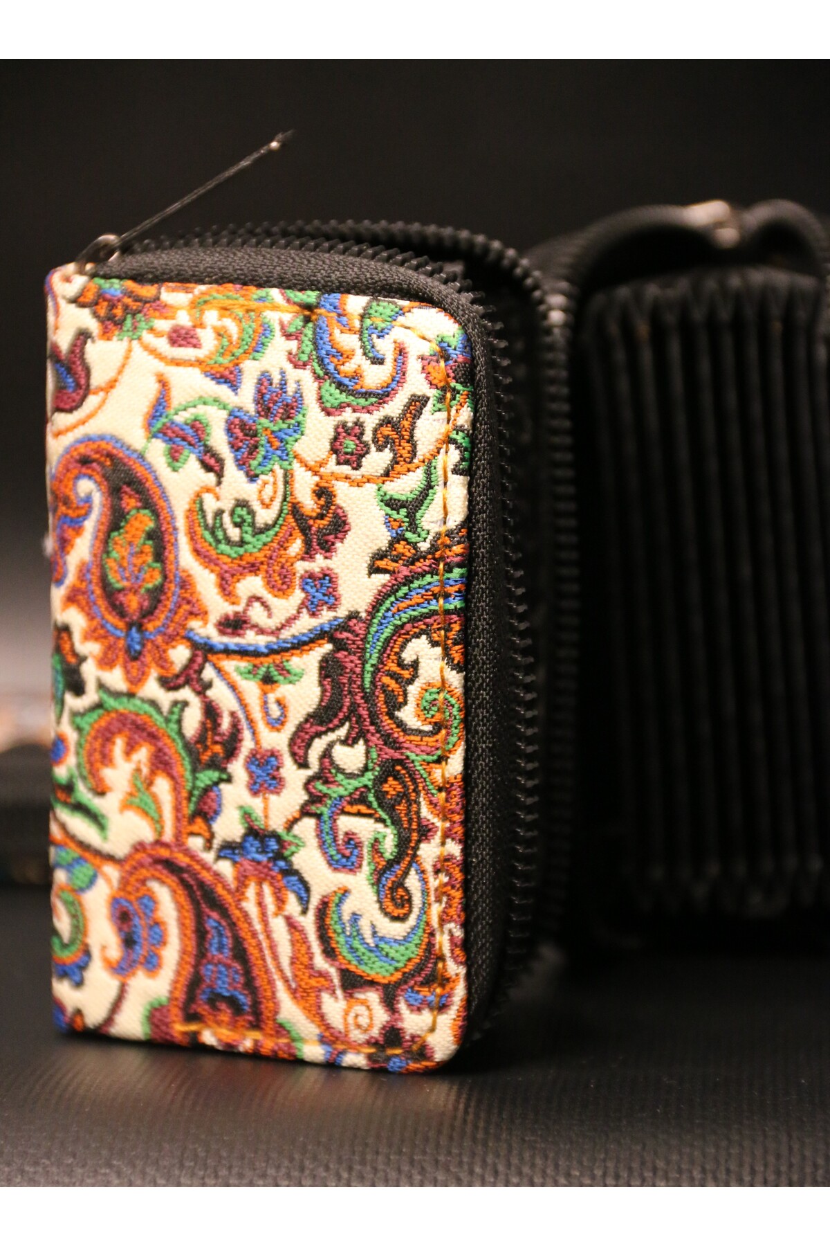 Ethnic Patterned Thermal Transparent Elegant And Durable Accordion Wallet Card Holder